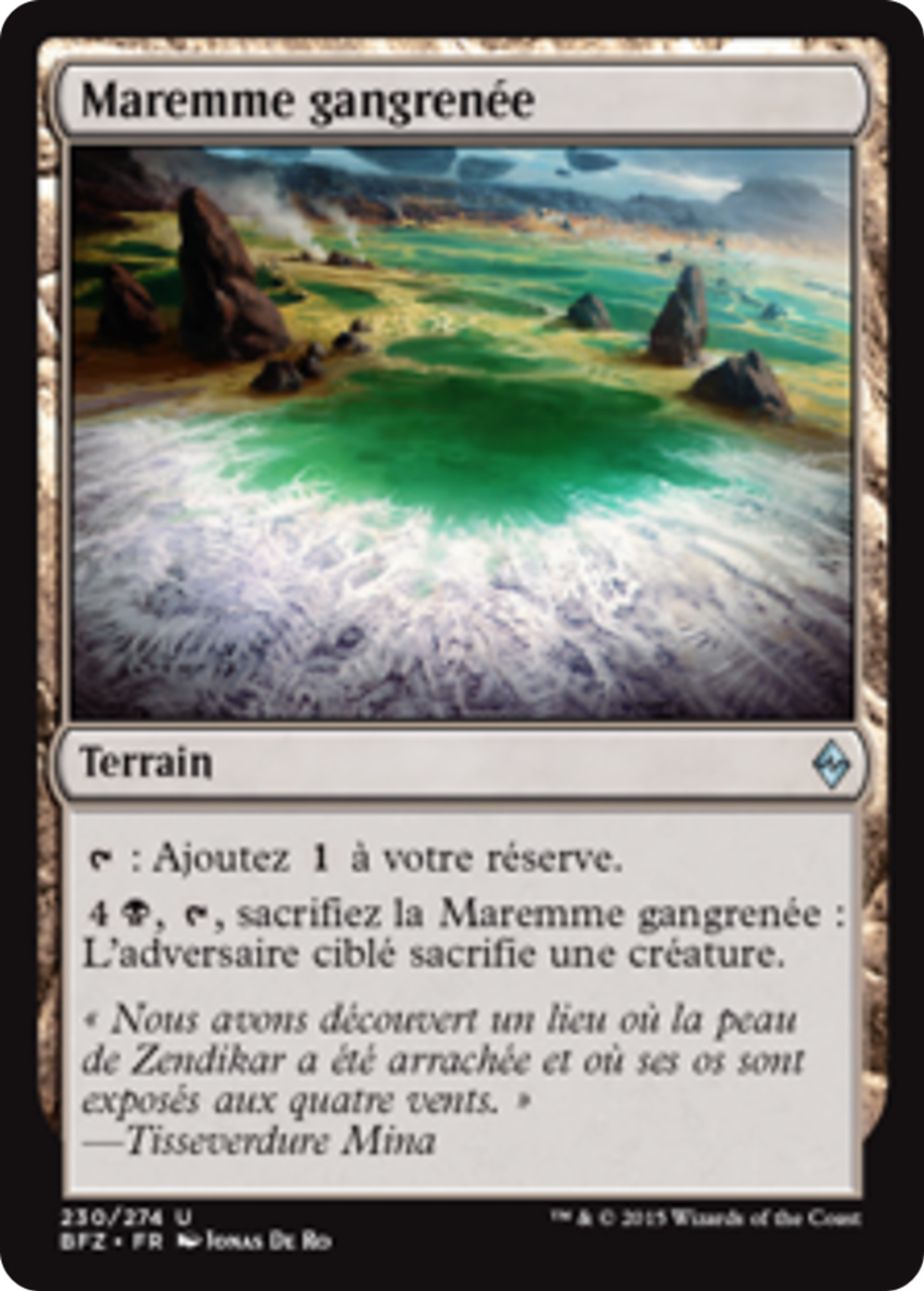Maremme gangrenée — Battle for Zendikar — Magic: The Gathering