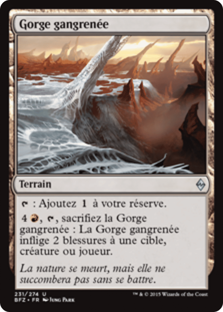 Gorge gangrenée — Battle for Zendikar — Magic: The Gathering