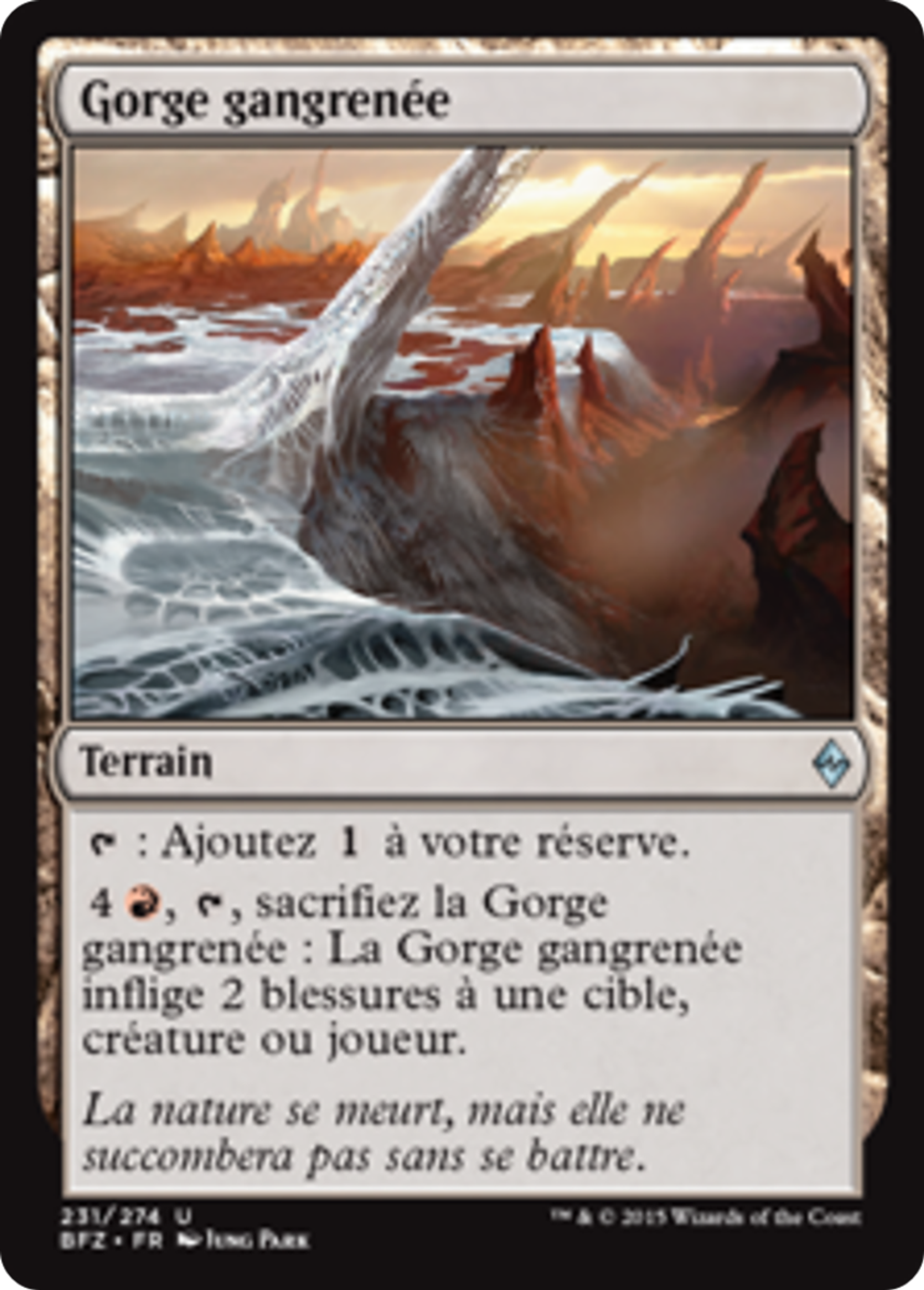 Gorge gangrenée — Battle for Zendikar — Magic: The Gathering
