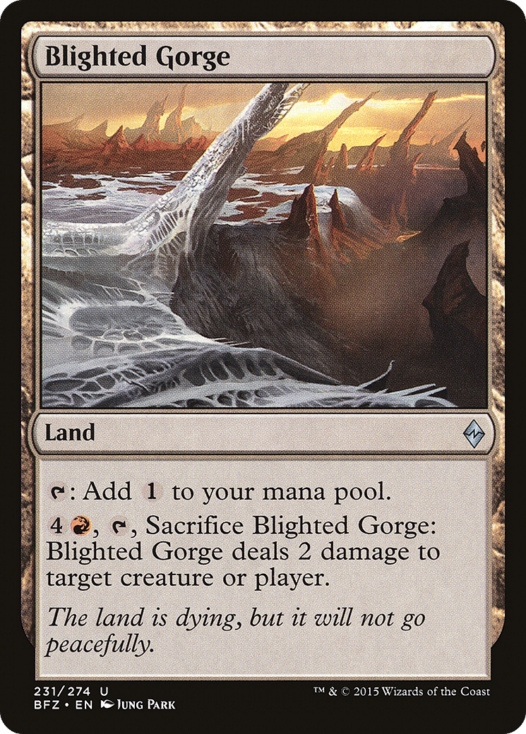 Blighted Gorge — Battle for Zendikar — Magic: The Gathering
