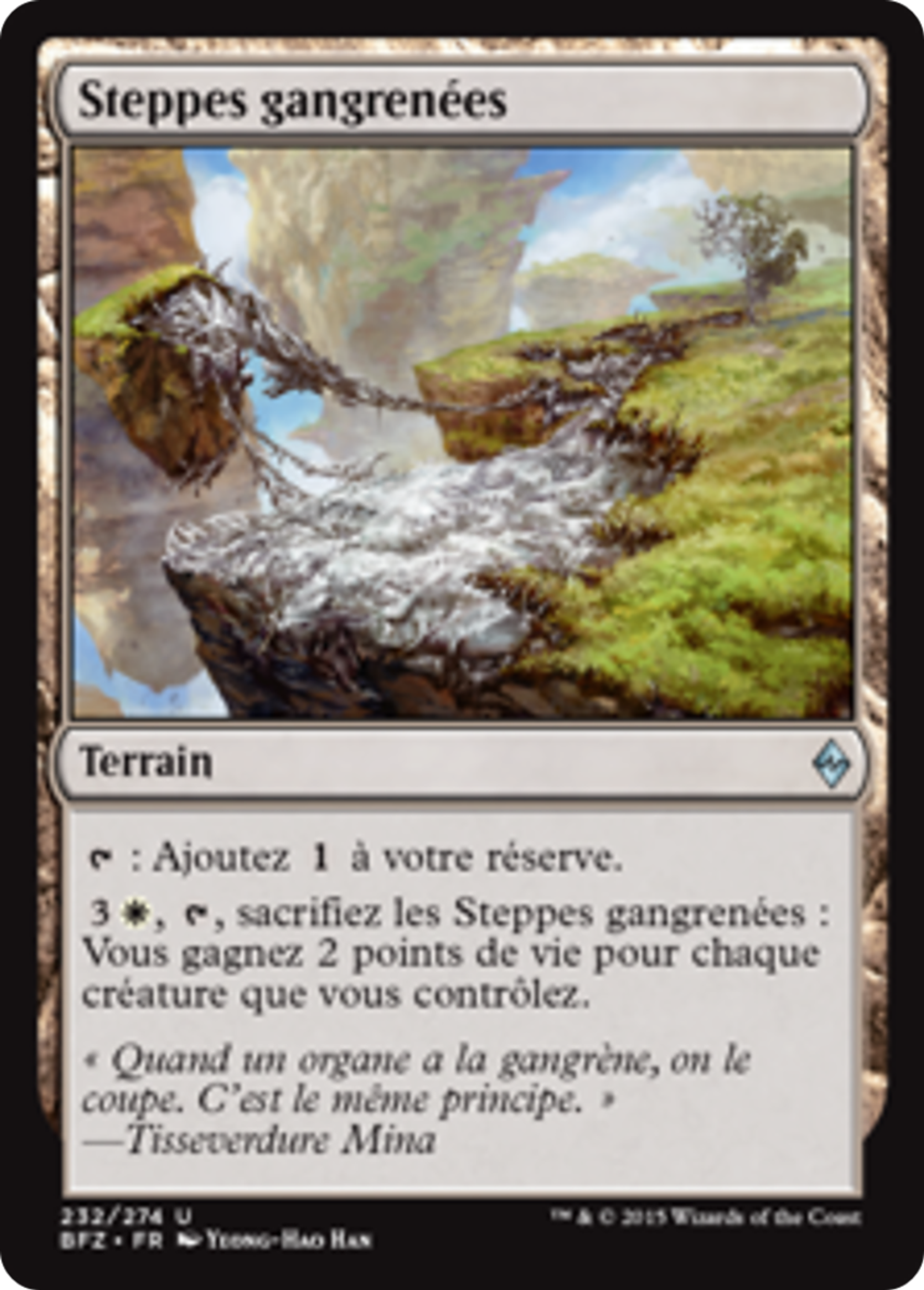 Steppes gangrenées — Battle for Zendikar — Magic: The Gathering