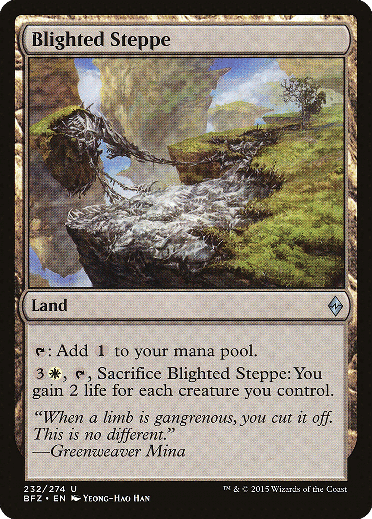 Blighted Steppe — Battle for Zendikar — Magic: The Gathering