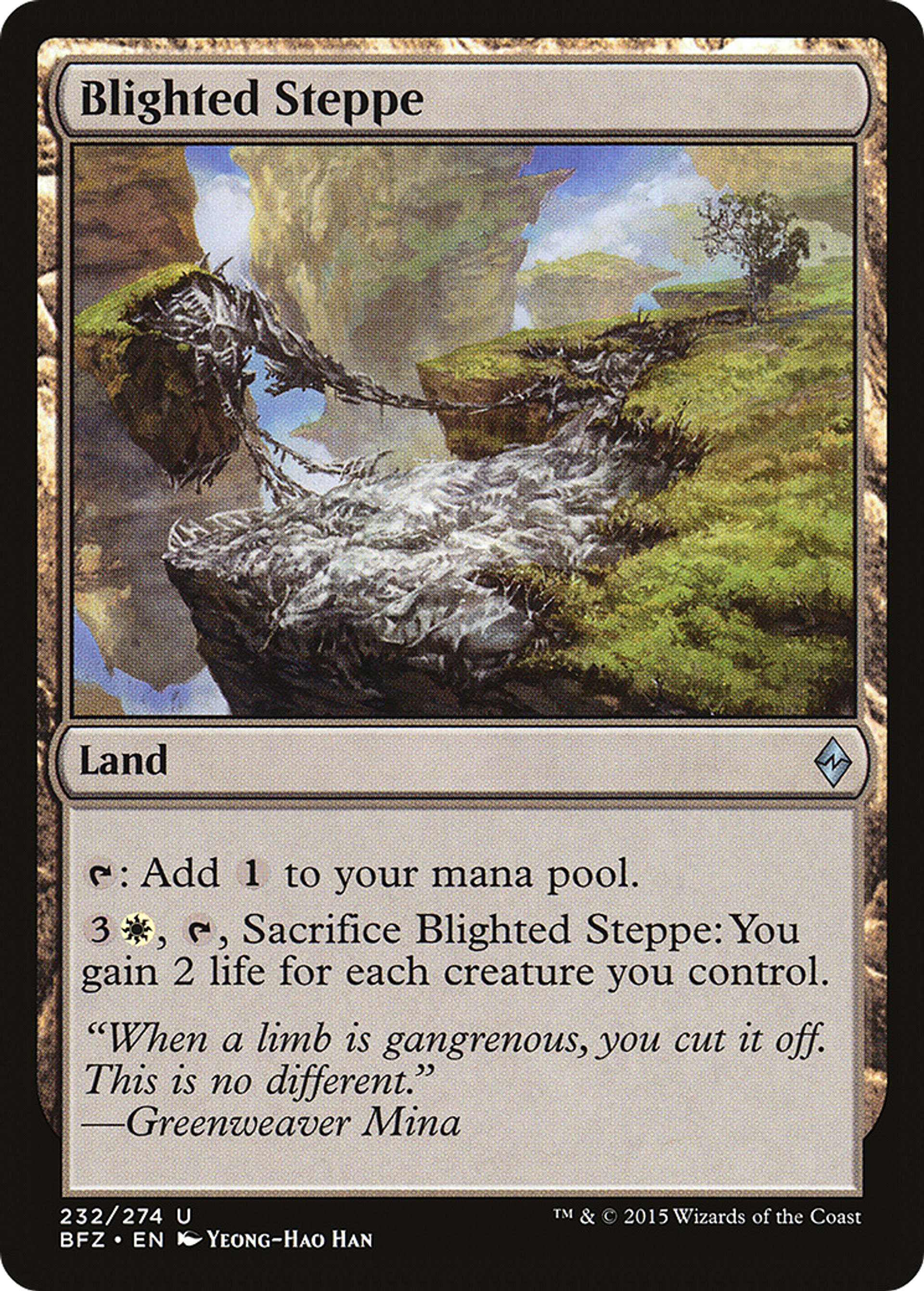 Blighted Steppe — Battle for Zendikar — Magic: The Gathering