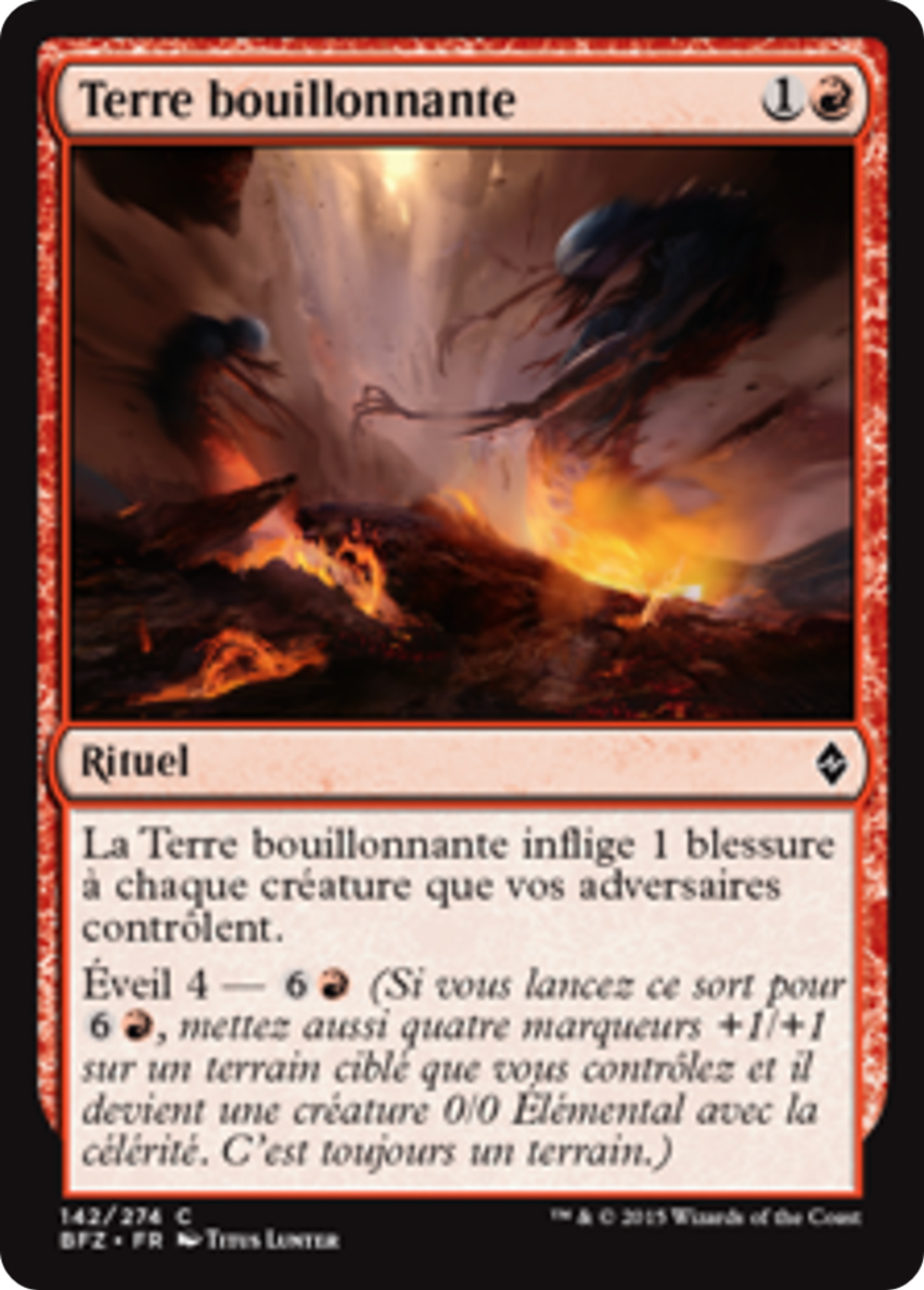 Terre bouillonnante — Battle for Zendikar — Magic: The Gathering
