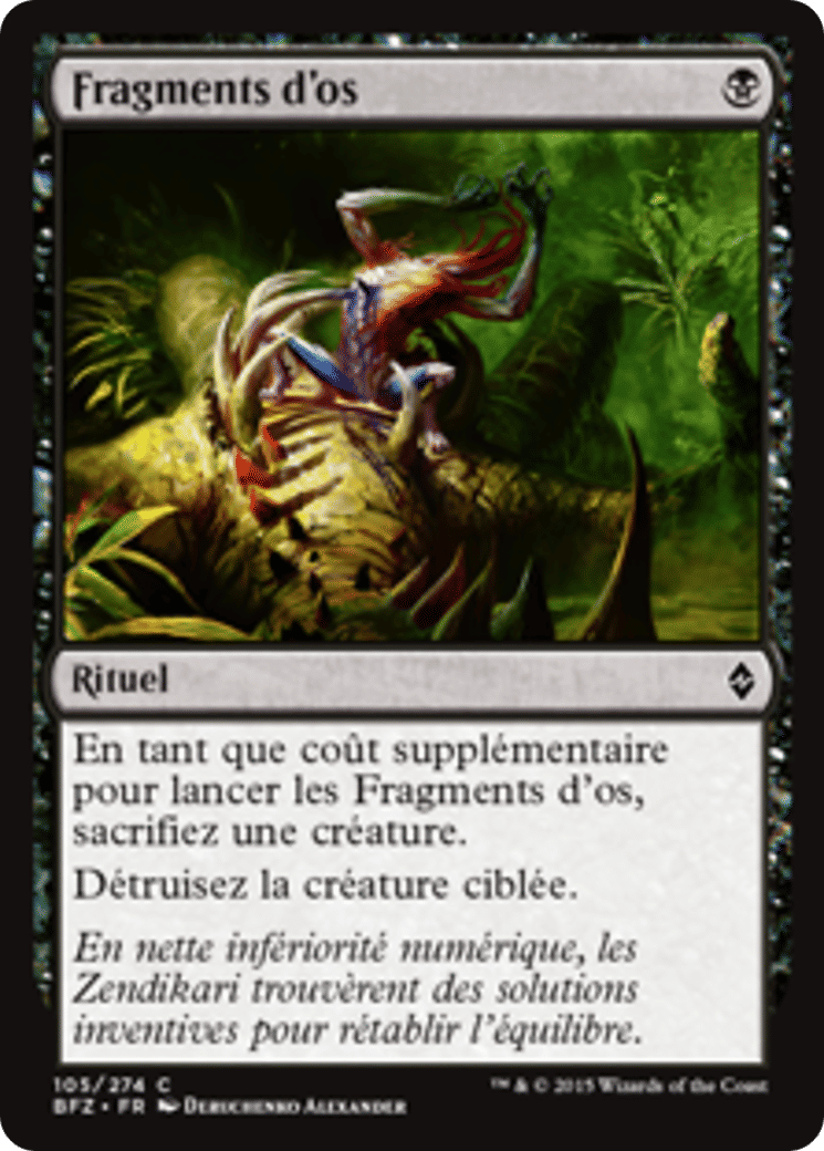 Fragments d'os — Battle for Zendikar — Magic: The Gathering