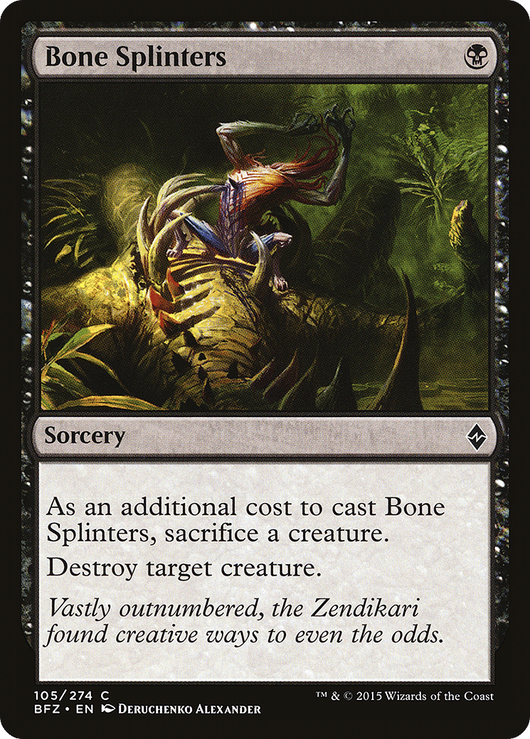Bone Splinters — Battle for Zendikar — Magic: The Gathering