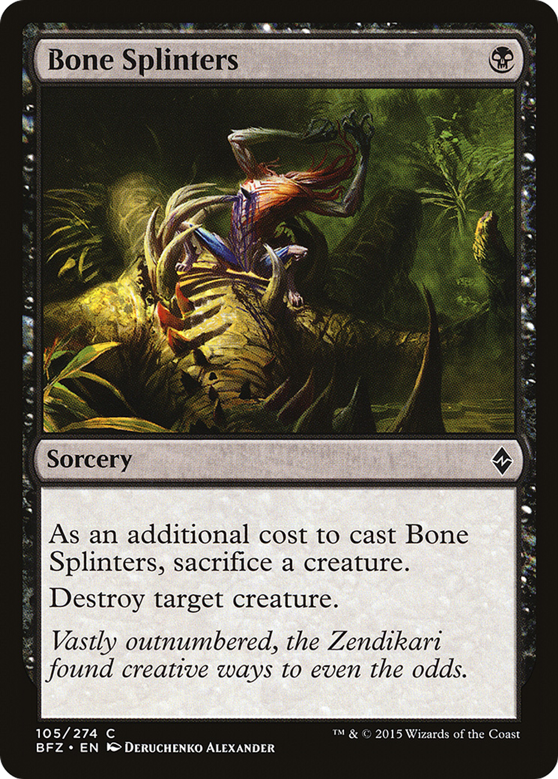 Fragments d'os — Battle for Zendikar — Magic: The Gathering
