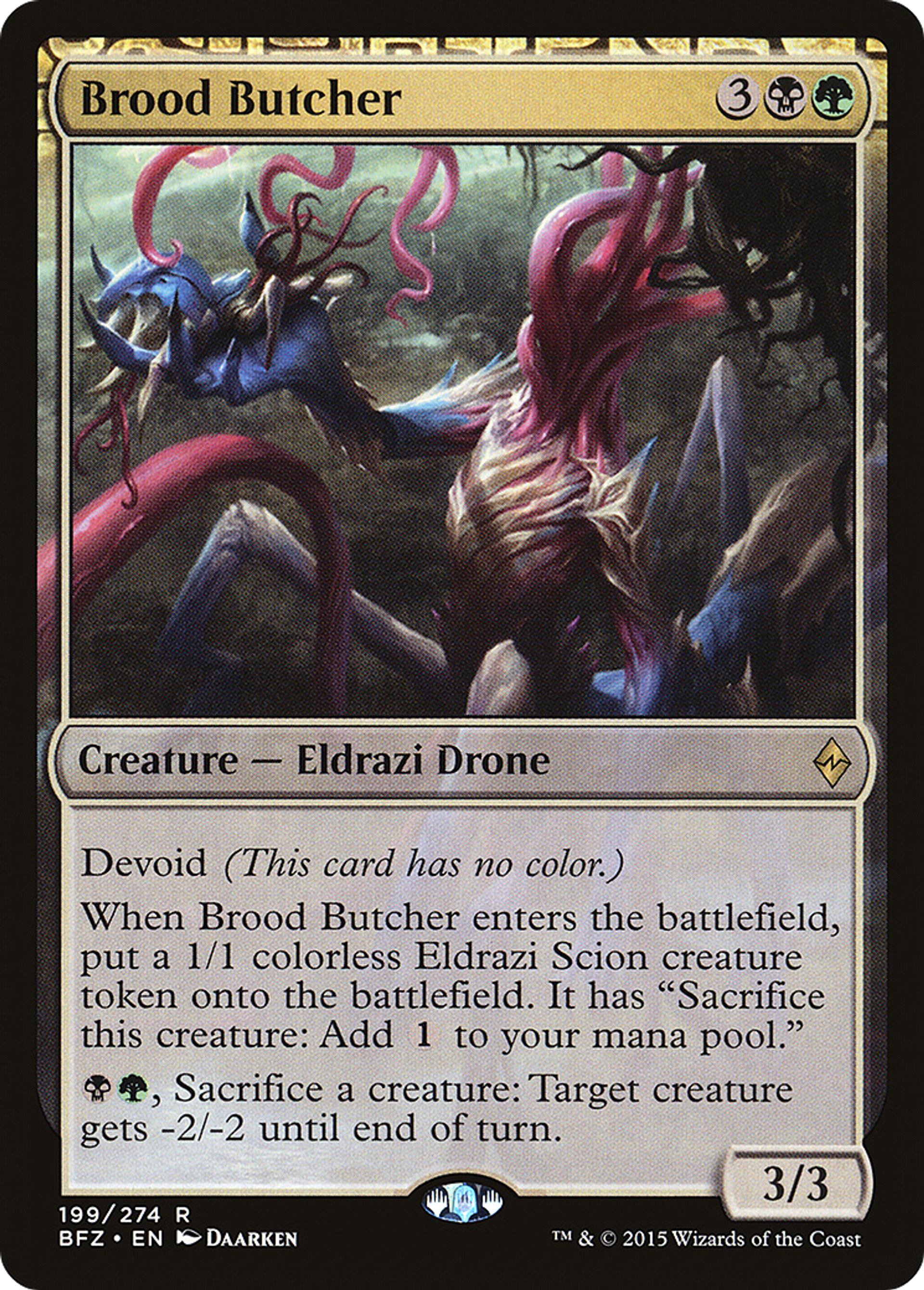 Brood Butcher — Battle for Zendikar — Magic: The Gathering