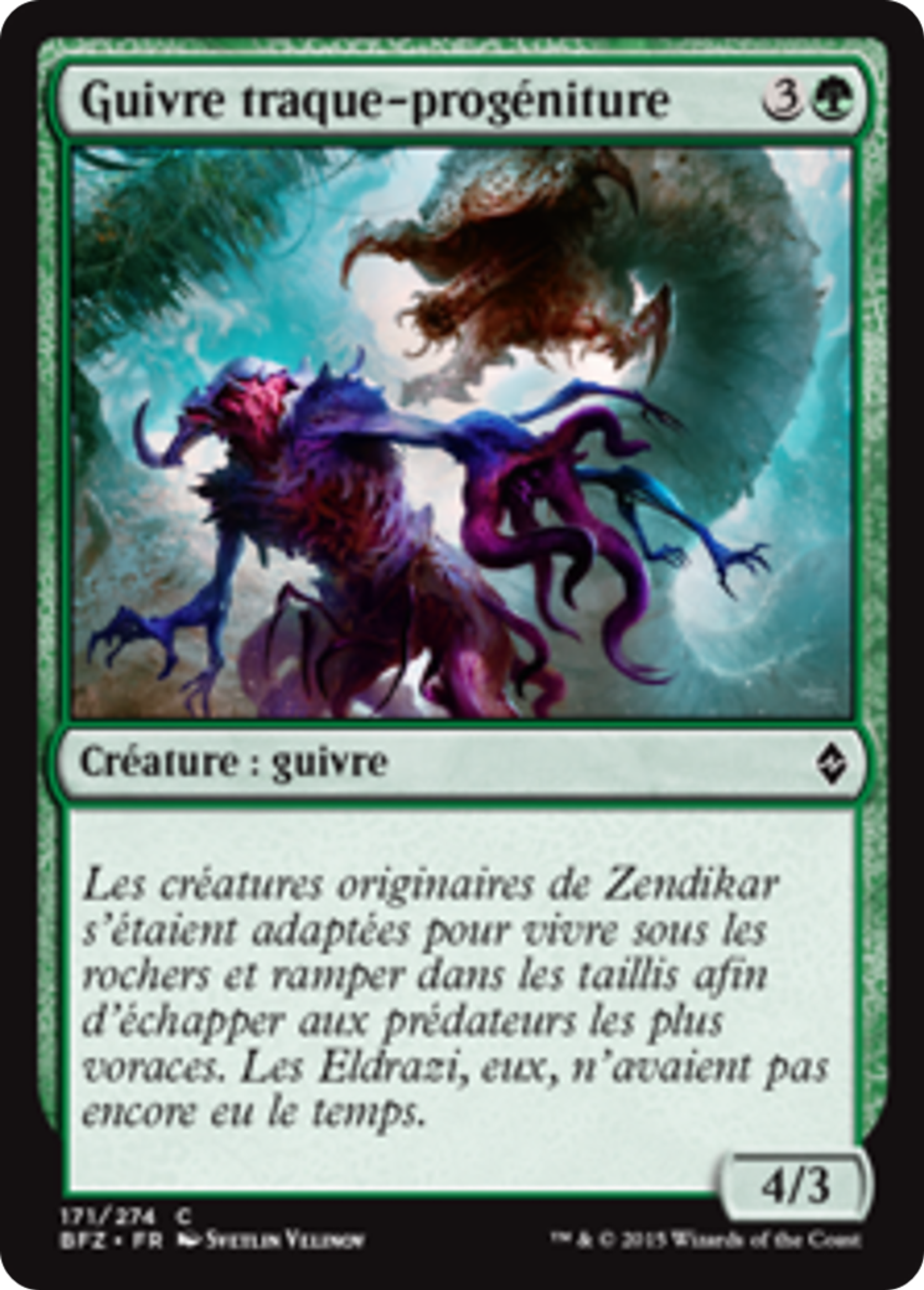 Guivre traque-progéniture — Battle for Zendikar — Magic: The Gathering