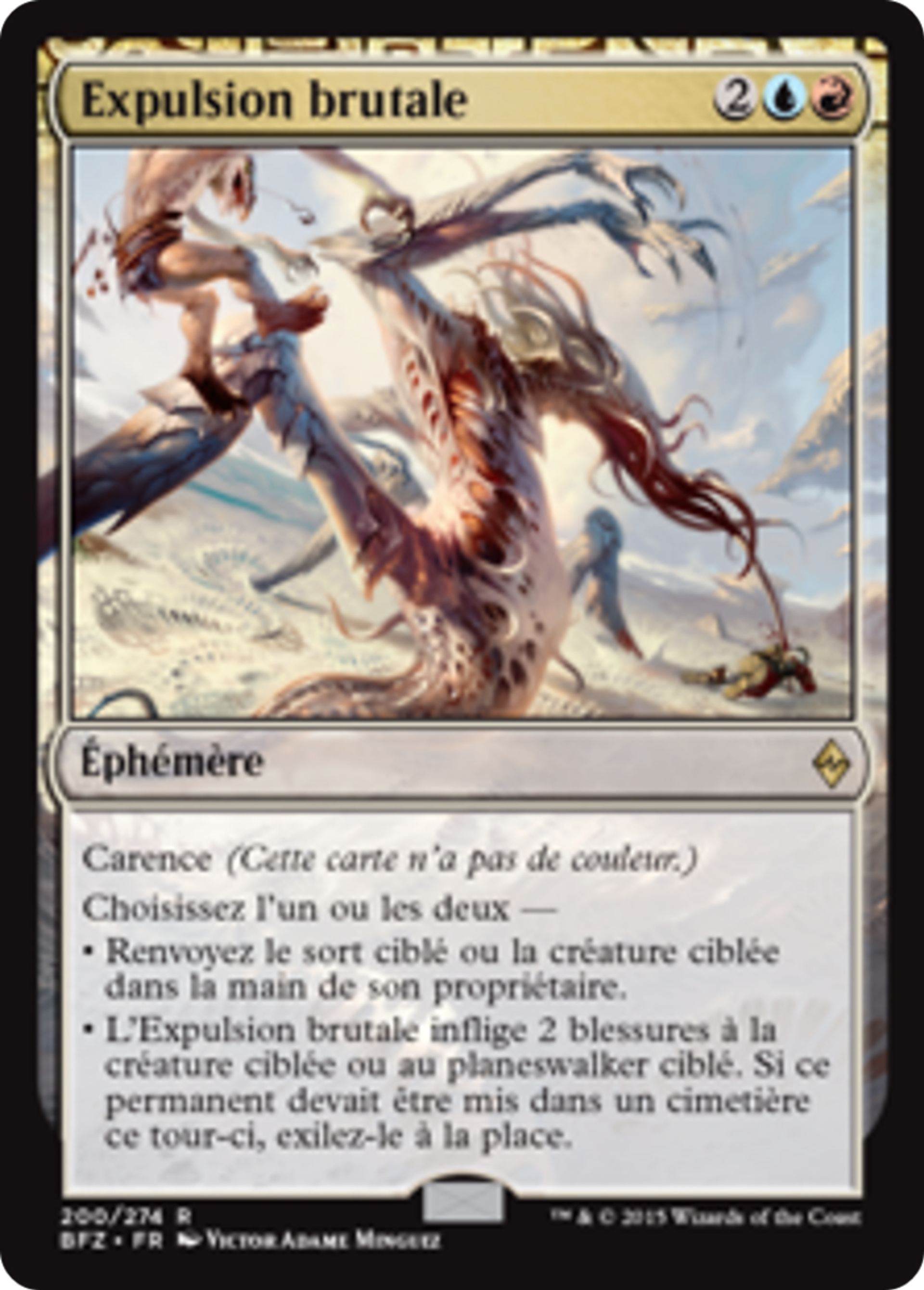 Expulsion brutale — Battle for Zendikar — Magic: The Gathering