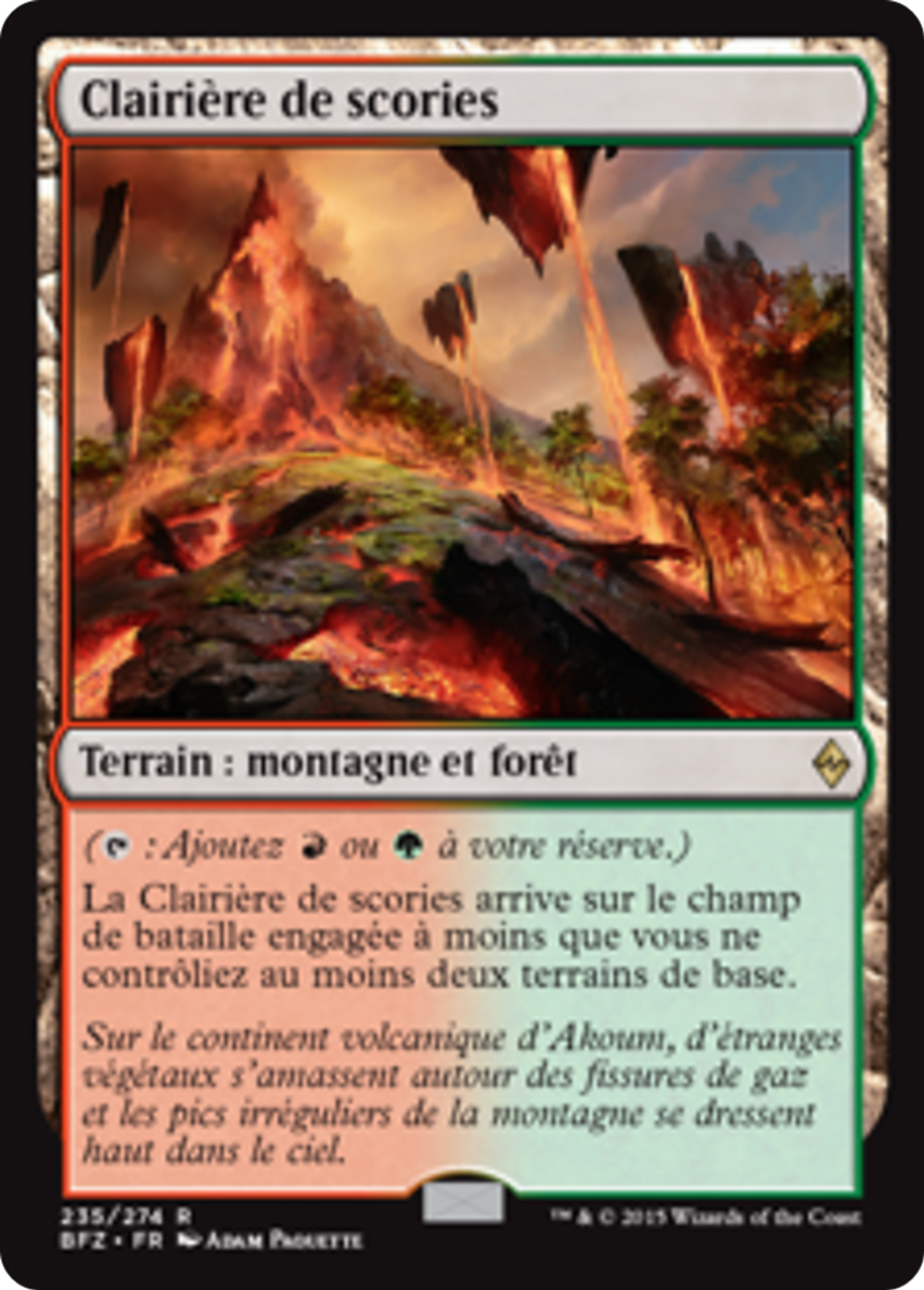 Clairière de scories — Battle for Zendikar — Magic: The Gathering