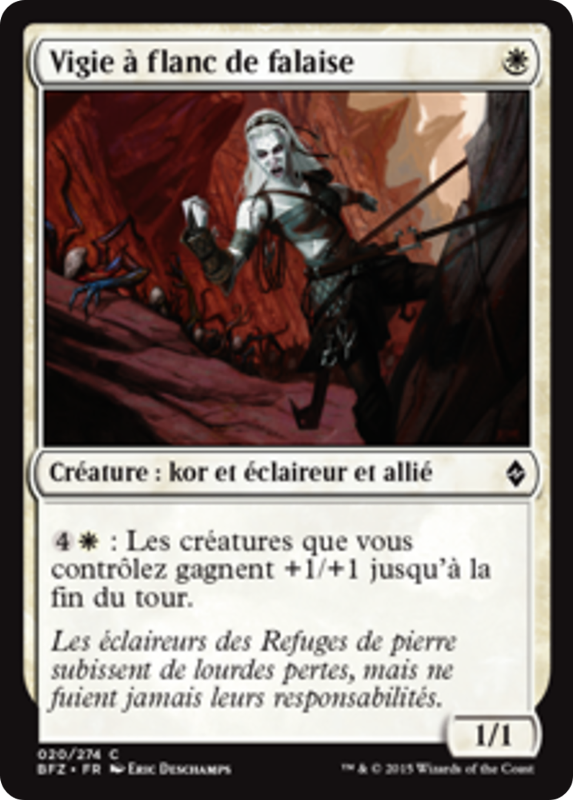 Vigie à flanc de falaise — Battle for Zendikar — Magic: The Gathering