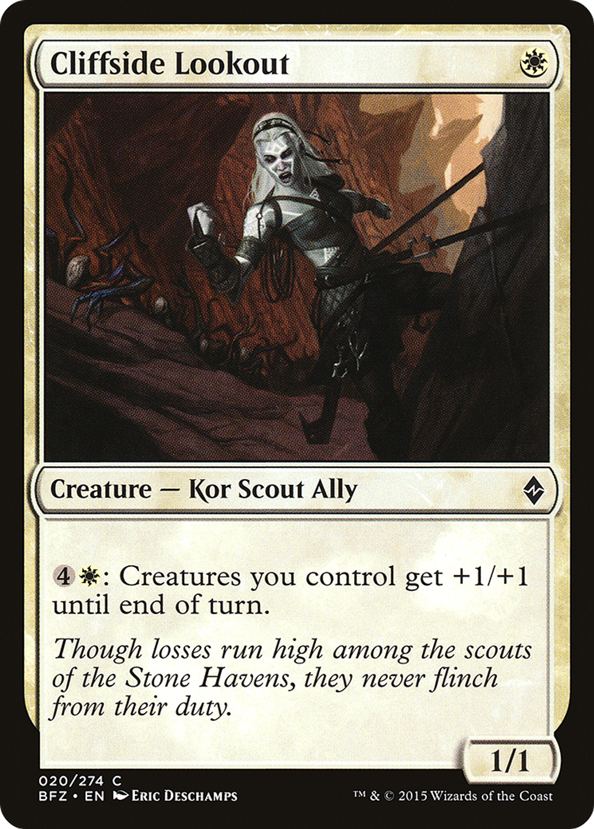 Vigie à flanc de falaise — Battle for Zendikar — Magic: The Gathering