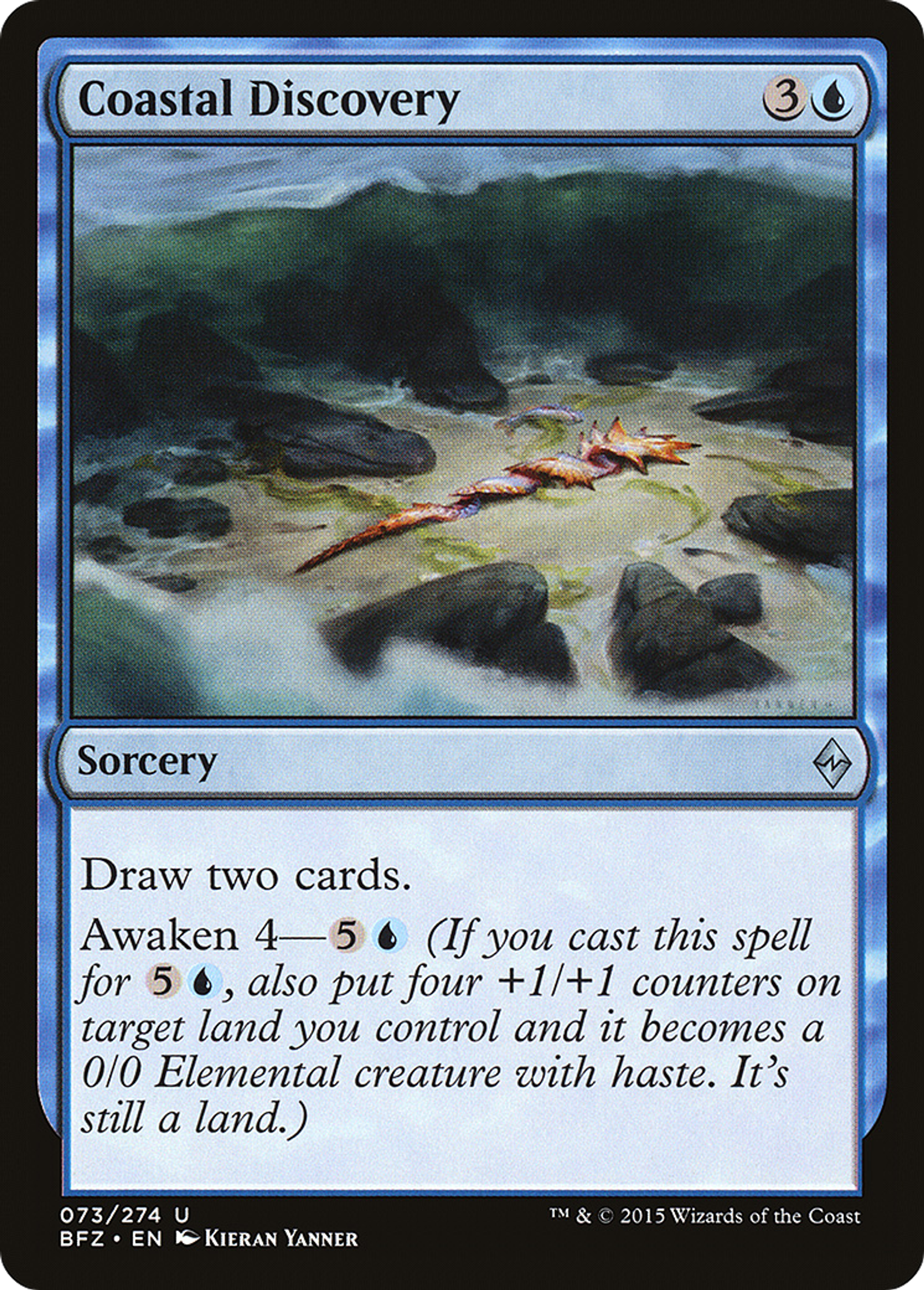 Découverte côtière — Battle for Zendikar — Magic: The Gathering