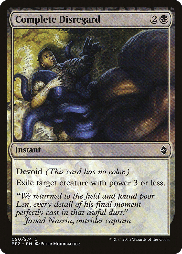 Complete Disregard — Battle for Zendikar — Magic: The Gathering