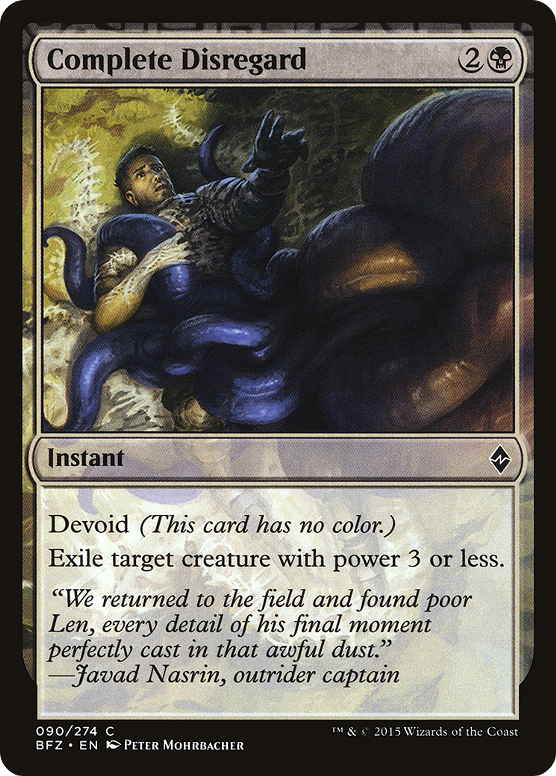 Complete Disregard — Battle for Zendikar — Magic: The Gathering
