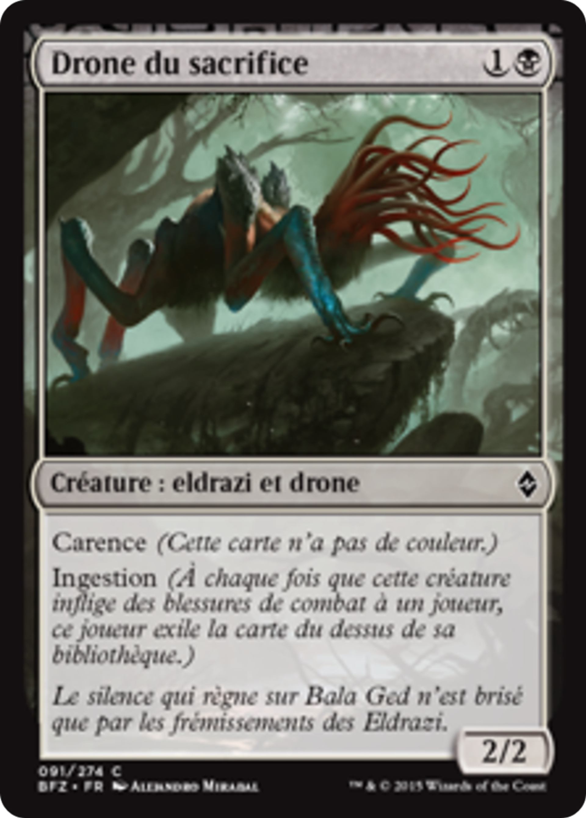 Drone du sacrifice — Battle for Zendikar — Magic: The Gathering
