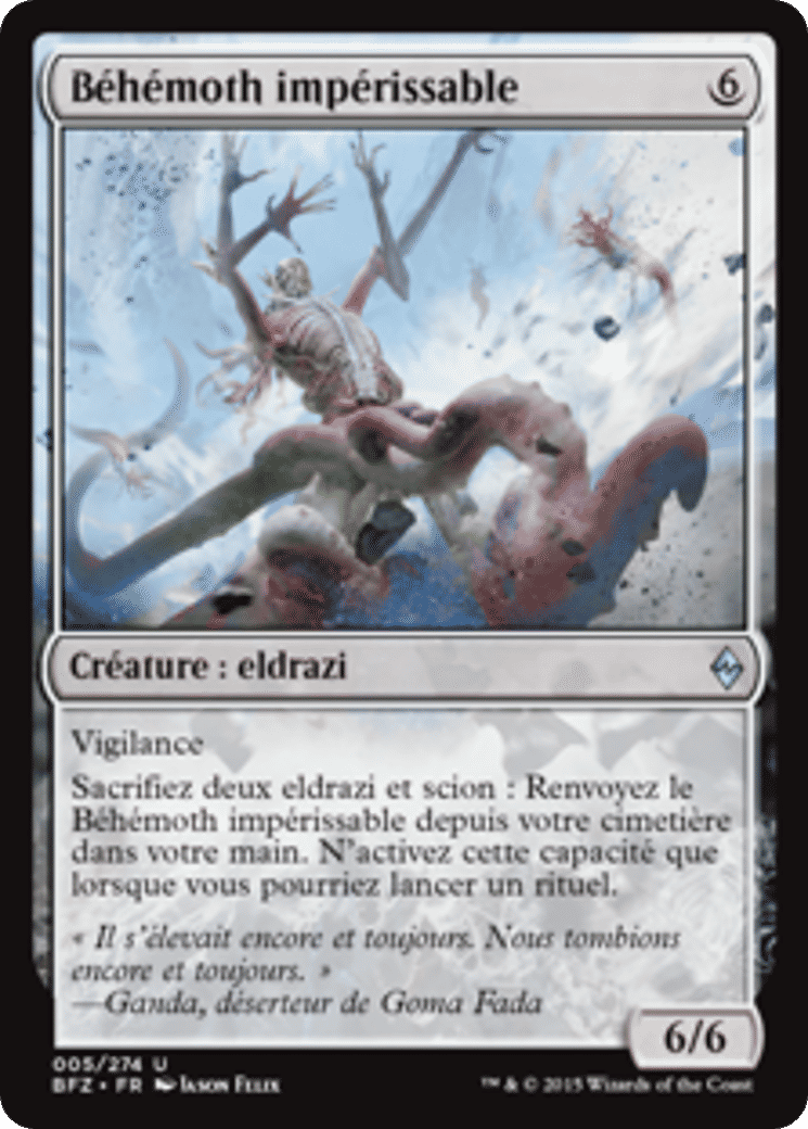 Béhémoth impérissable — Battle for Zendikar — Magic: The Gathering