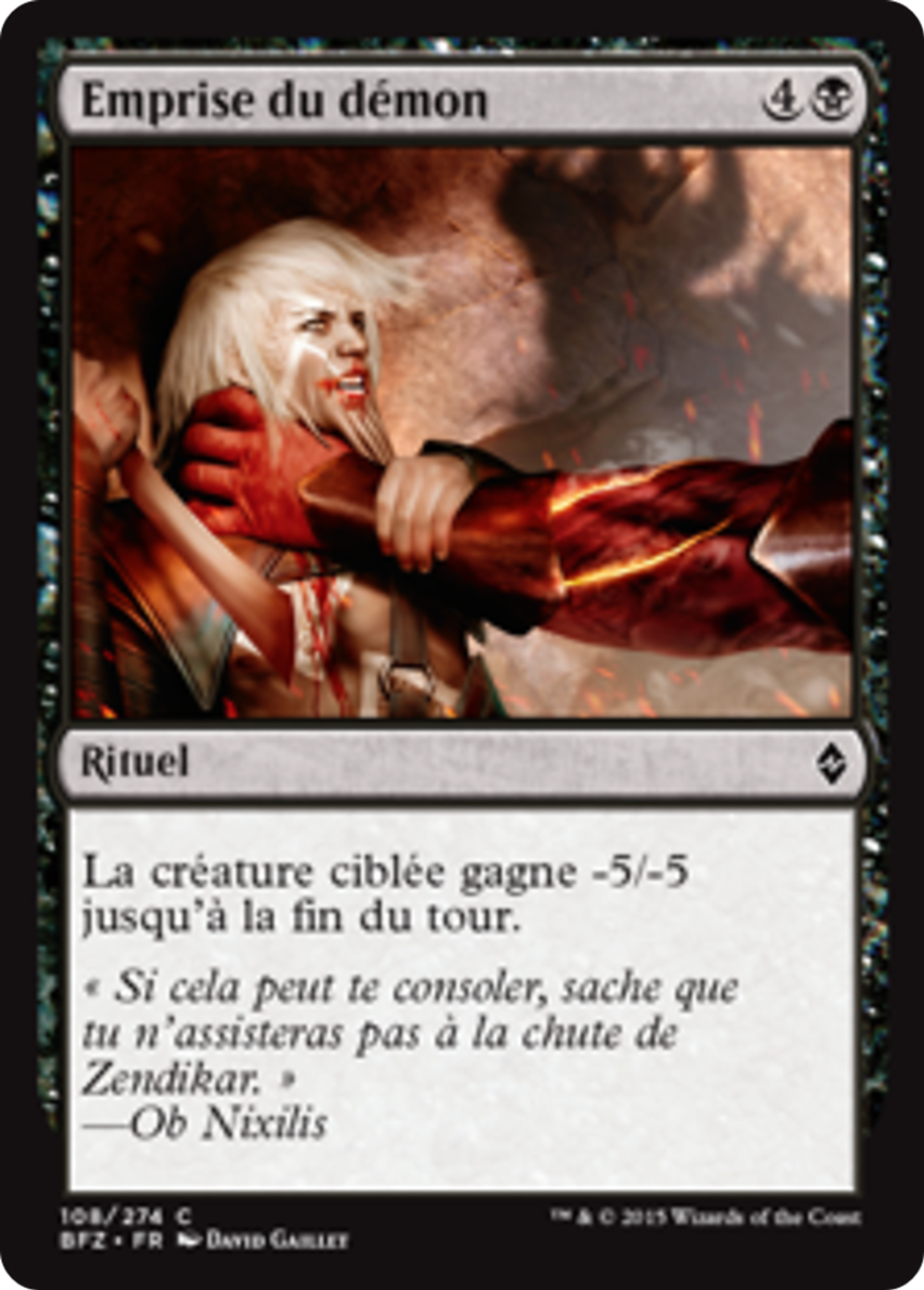 Emprise du démon — Battle for Zendikar — Magic: The Gathering
