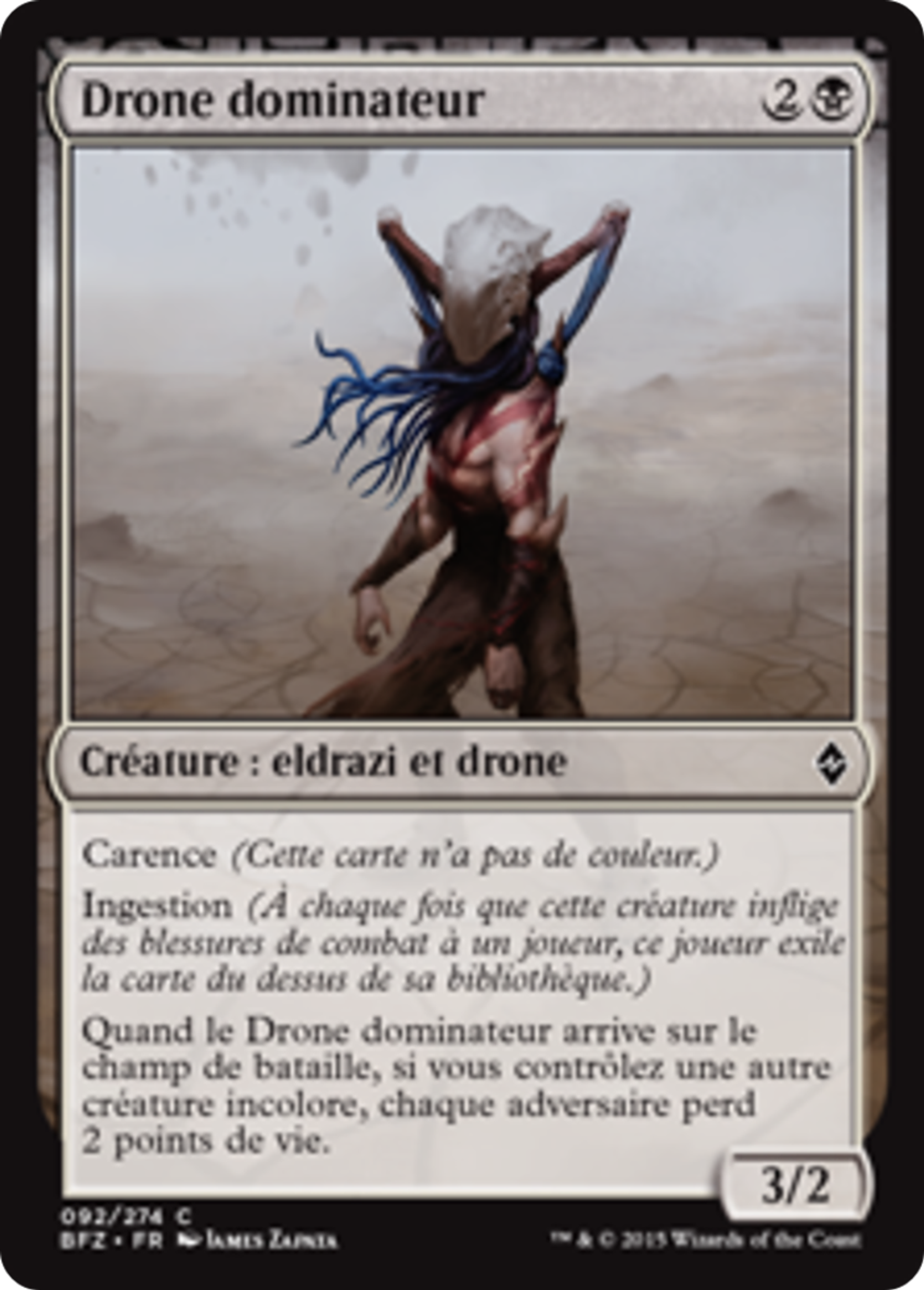 Drone dominateur — Battle for Zendikar — Magic: The Gathering