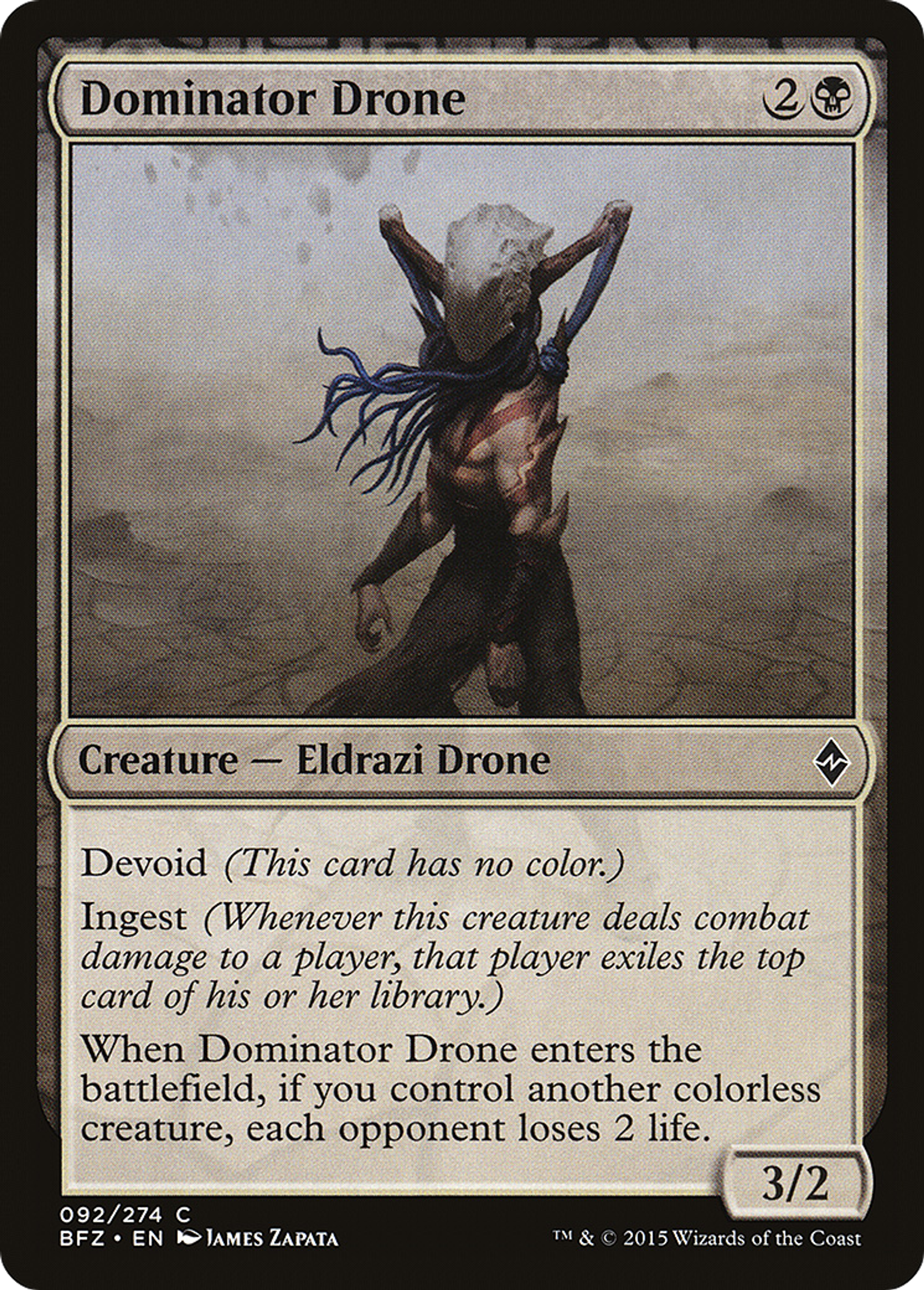 Drone dominateur — Battle for Zendikar — Magic: The Gathering