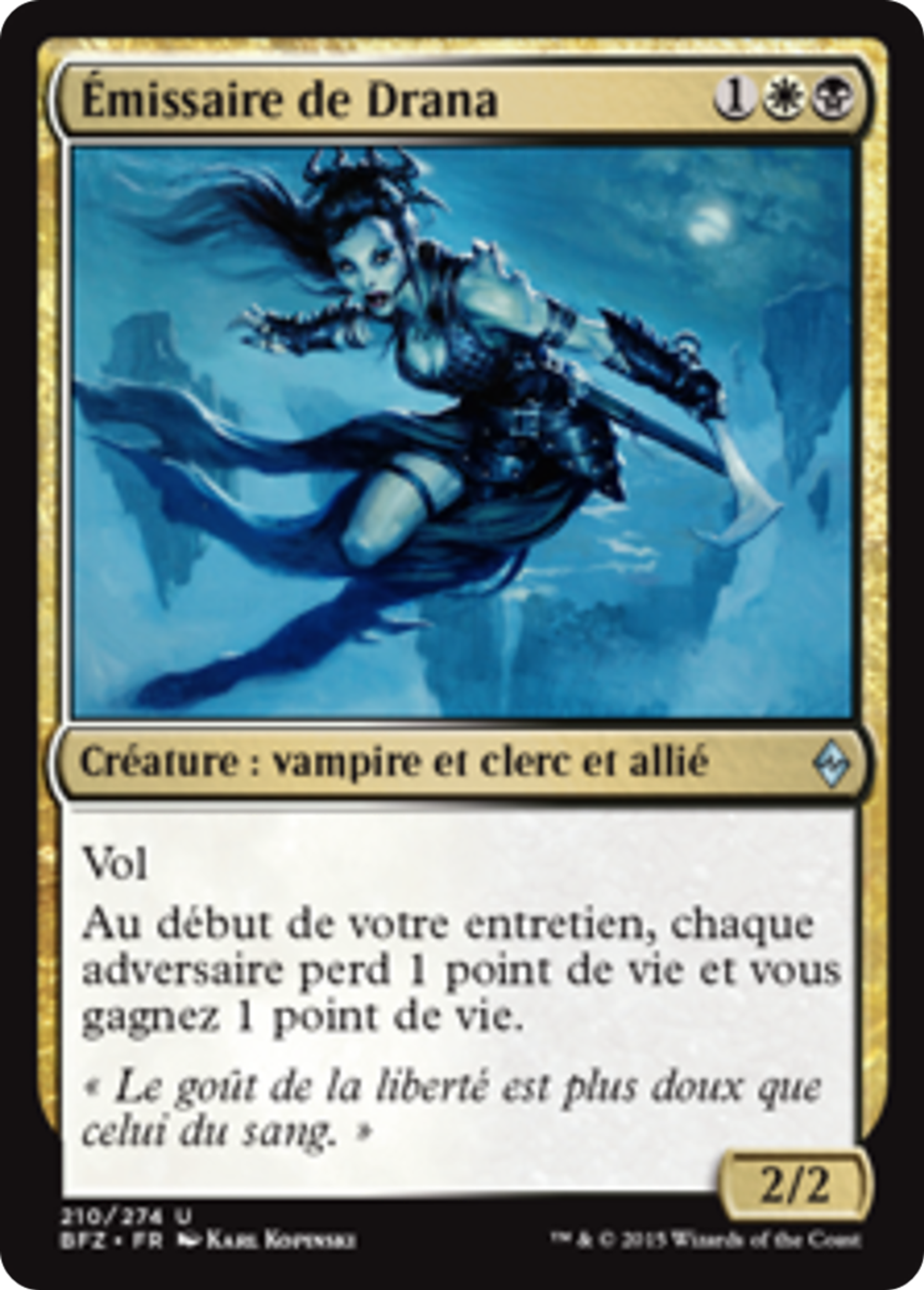Émissaire de Drana — Battle for Zendikar — Magic: The Gathering