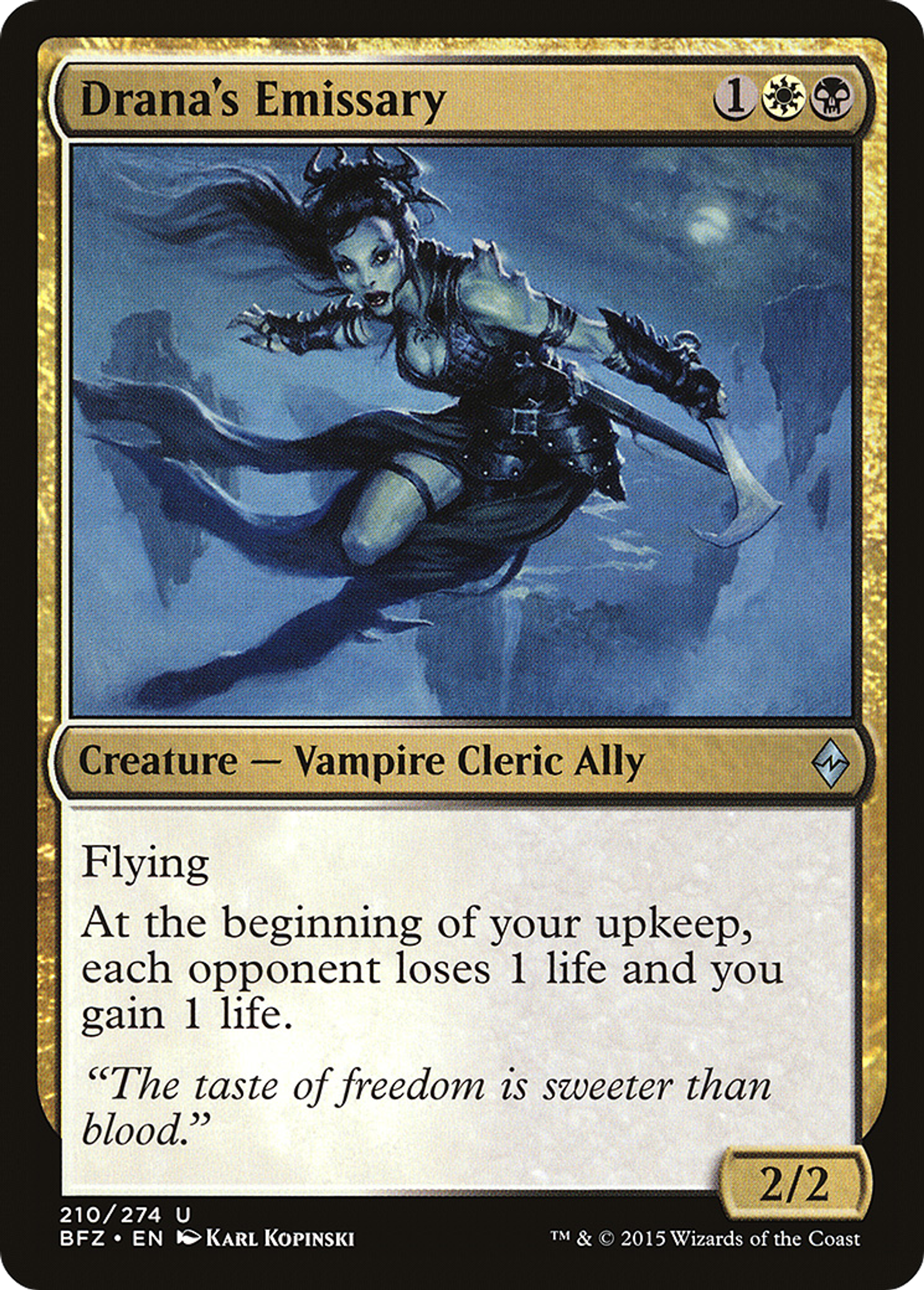 Drana's Emissary — Battle for Zendikar — Magic: The Gathering