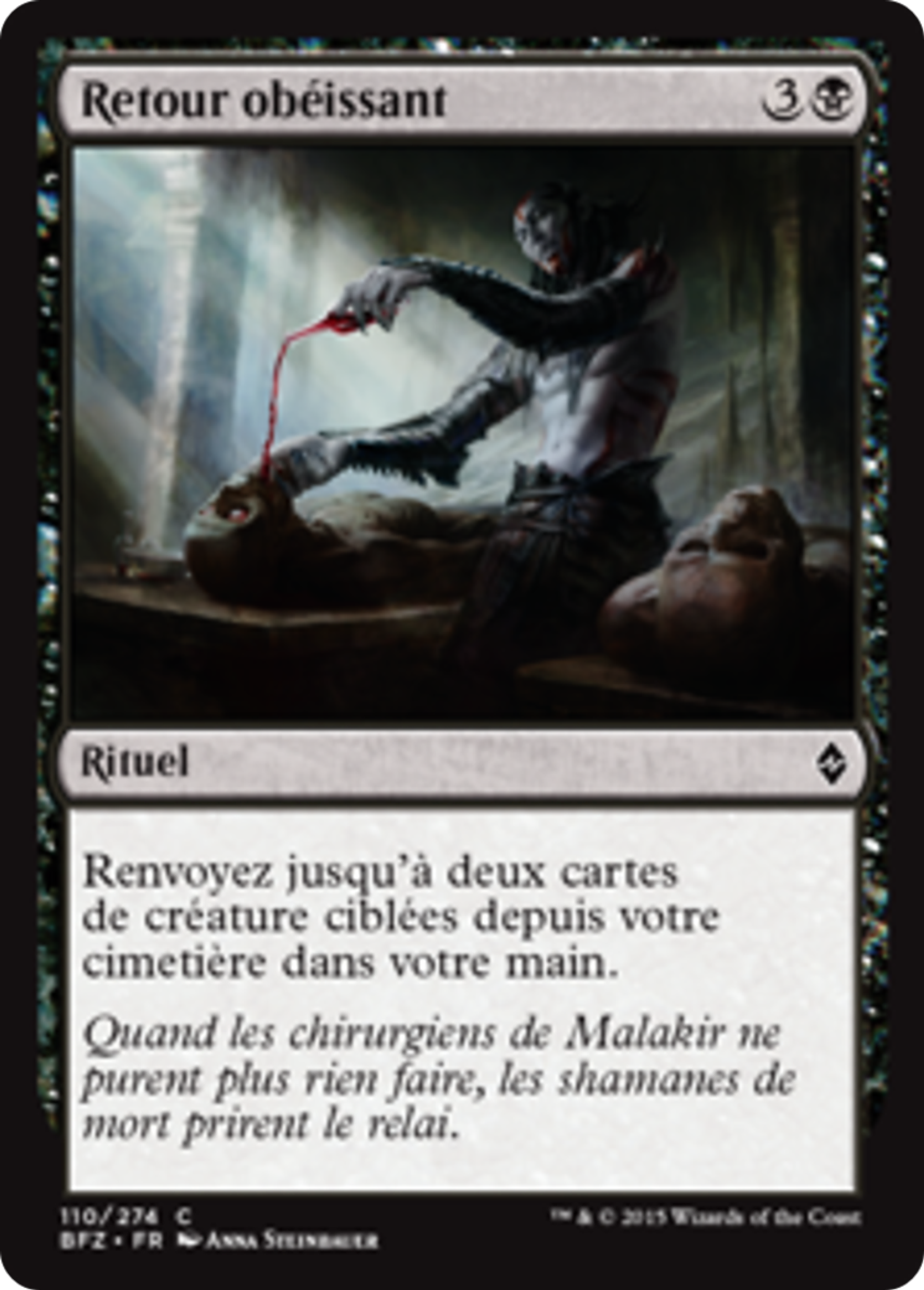 Retour obéissant — Battle for Zendikar — Magic: The Gathering