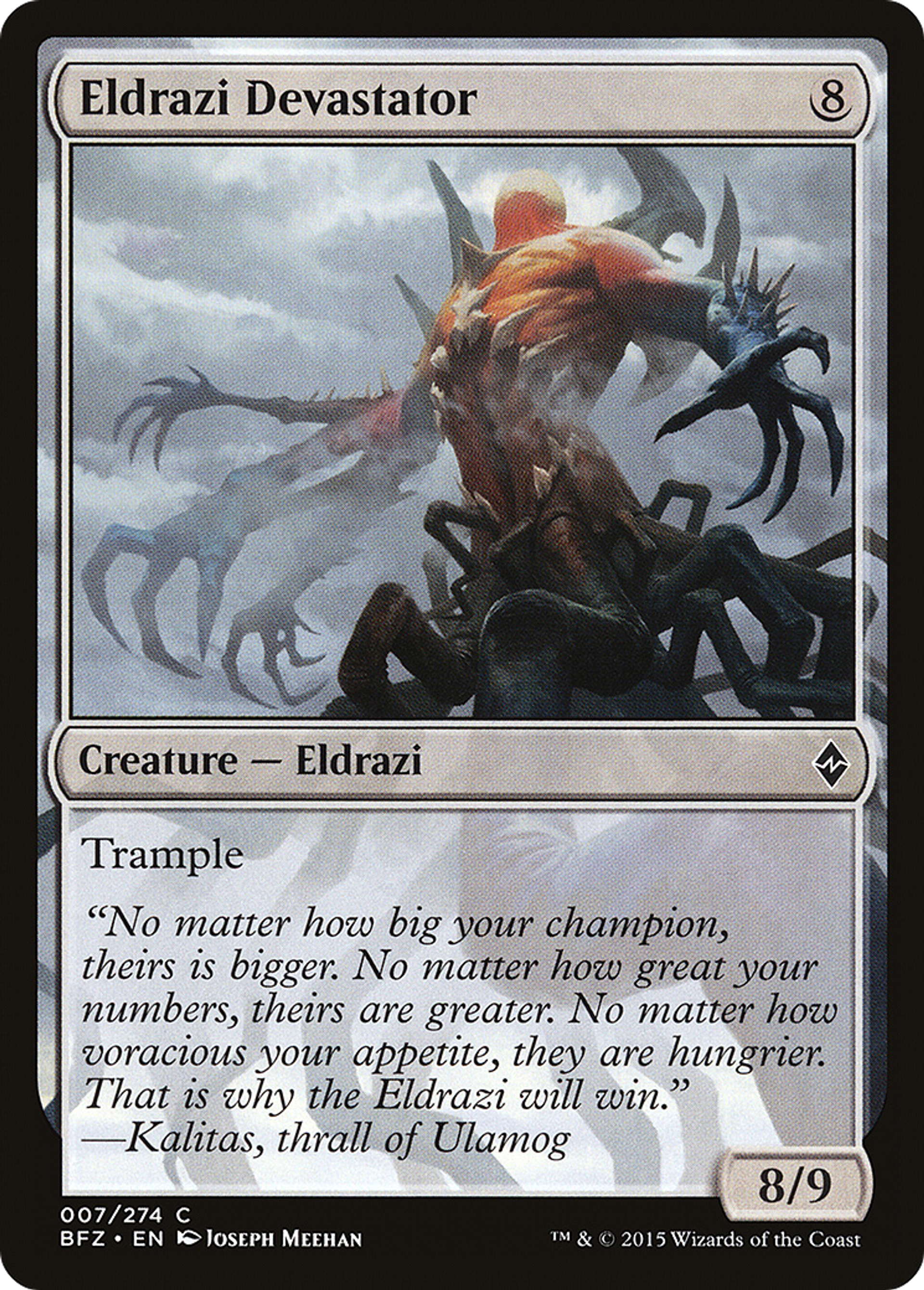 Eldrazi Devastator — Battle for Zendikar — Magic: The Gathering