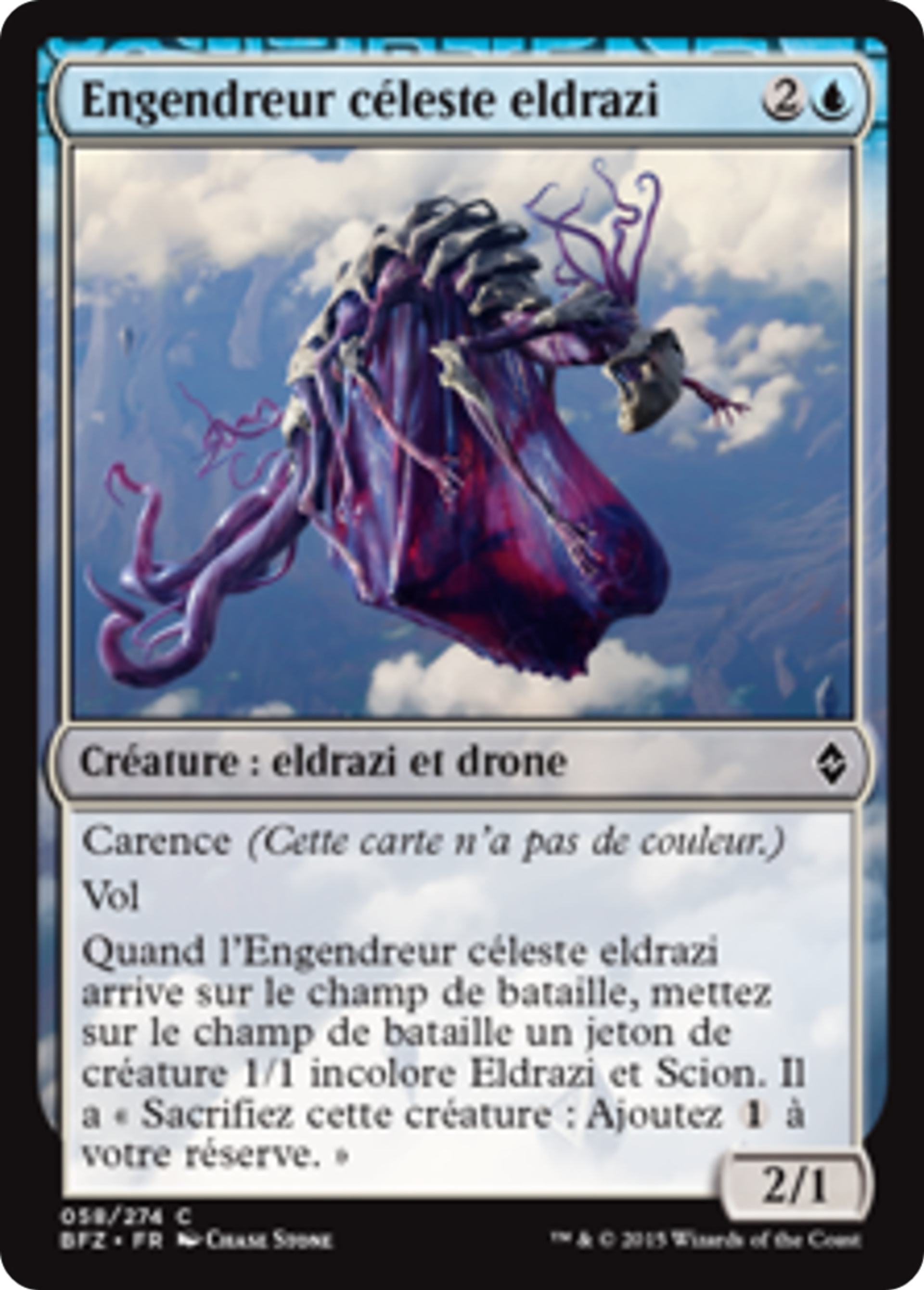 Engendreur céleste eldrazi — Battle for Zendikar — Magic: The Gathering