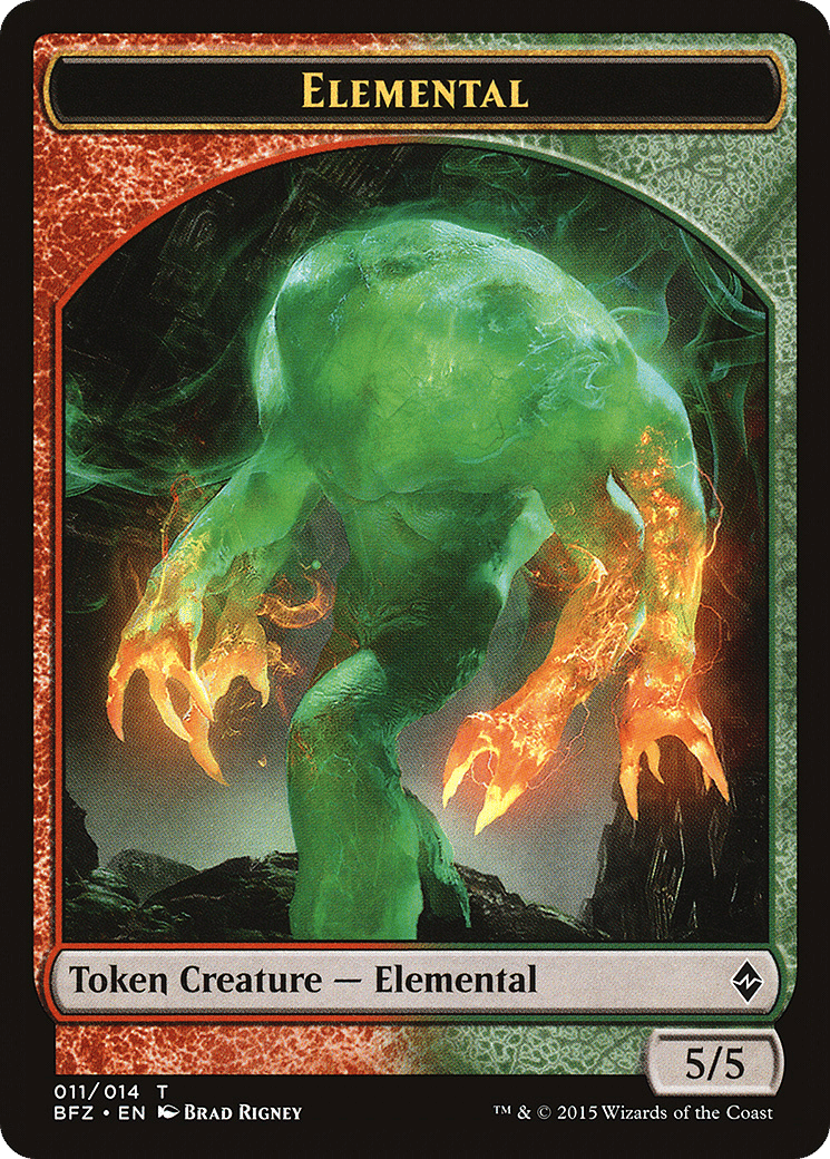 Elemental — Battle for Zendikar — Magic: The Gathering