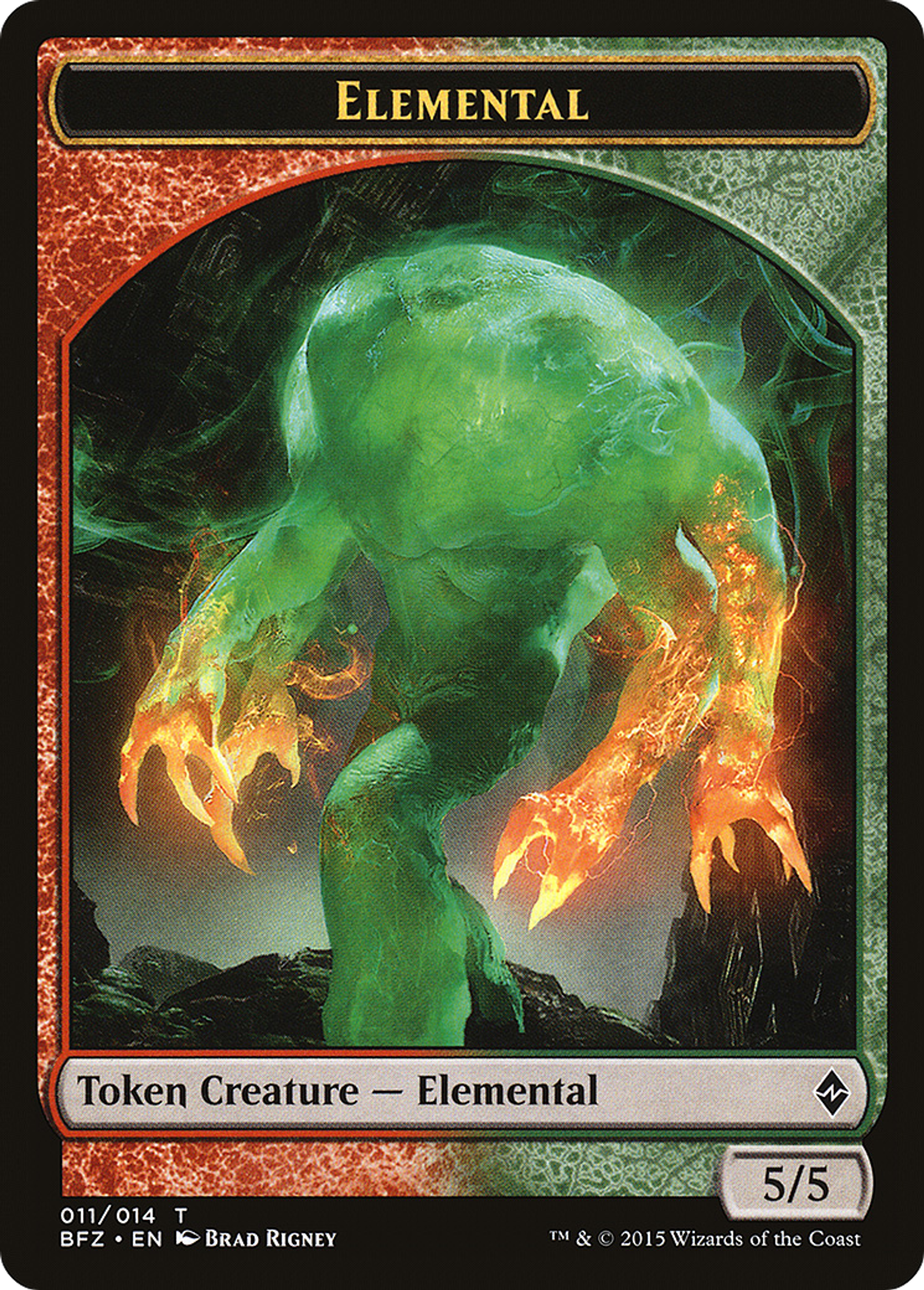 Elemental — Battle for Zendikar — Magic: The Gathering