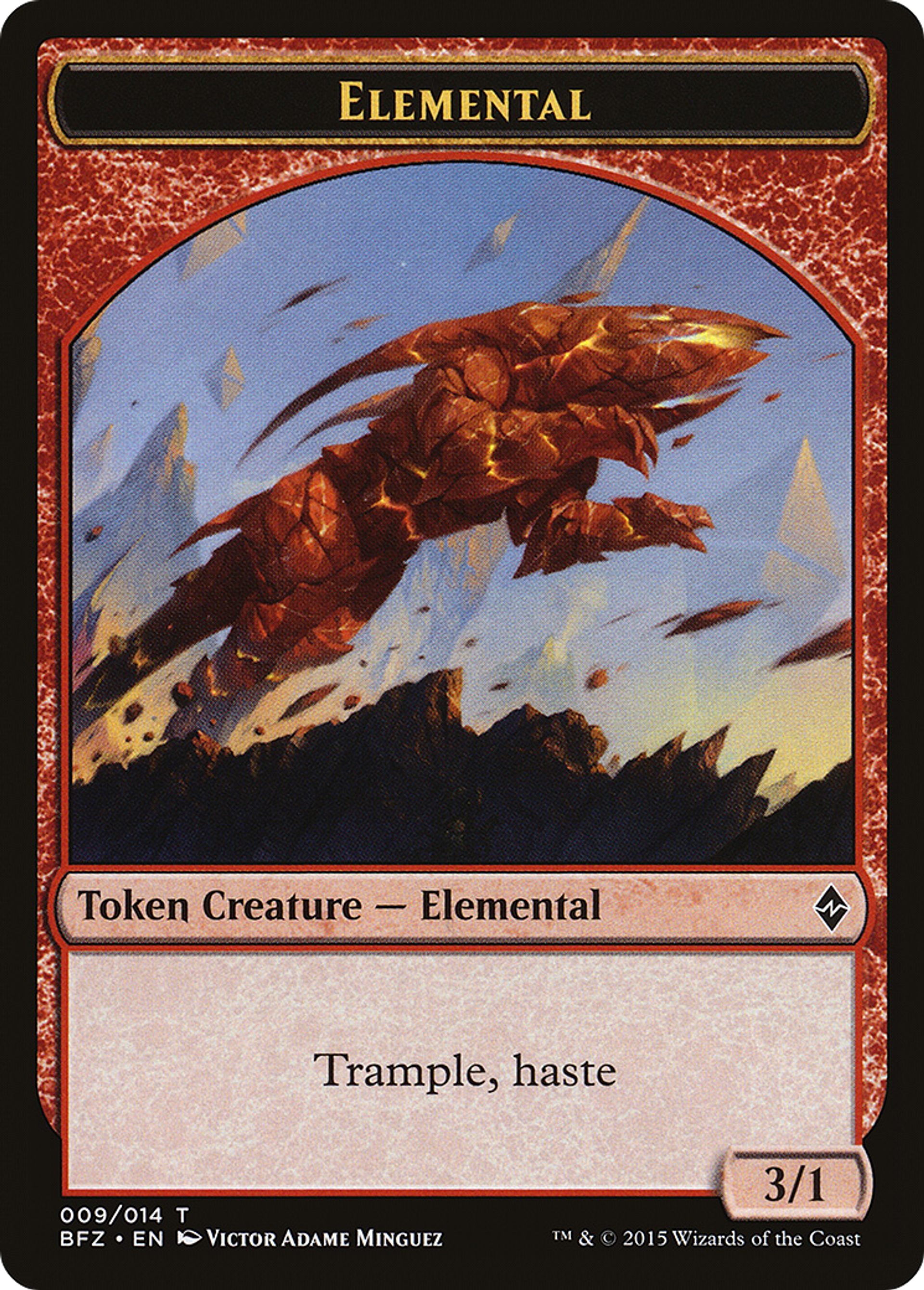 Elemental — Battle for Zendikar — Magic: The Gathering
