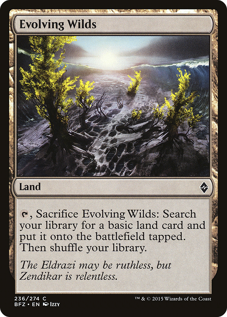 Evolving Wilds — Battle for Zendikar — Magic: The Gathering