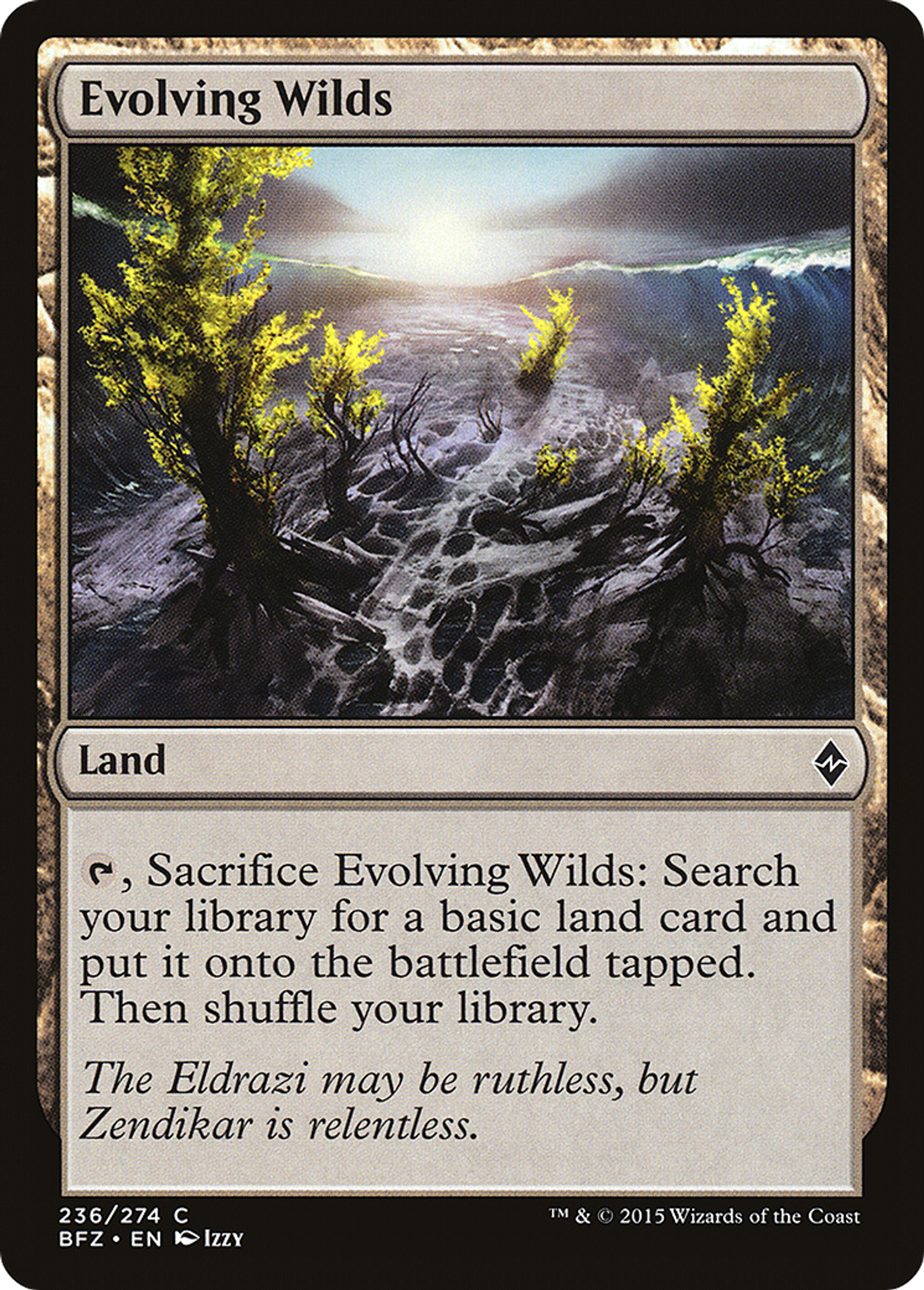 Evolving Wilds — Battle for Zendikar — Magic: The Gathering