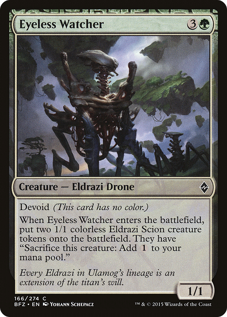 Gardien anophtalme — Battle for Zendikar — Magic: The Gathering