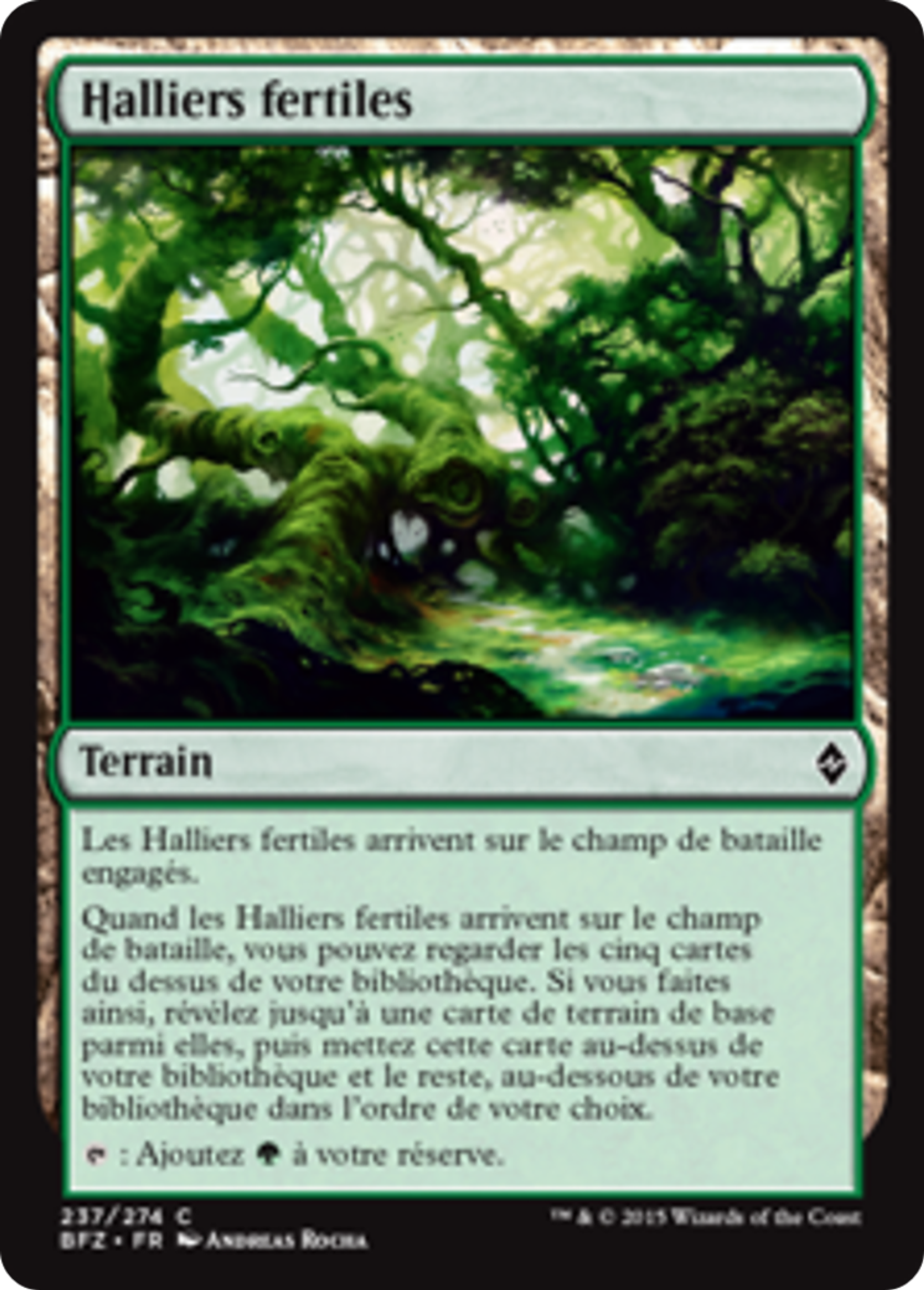 Halliers fertiles — Battle for Zendikar — Magic: The Gathering