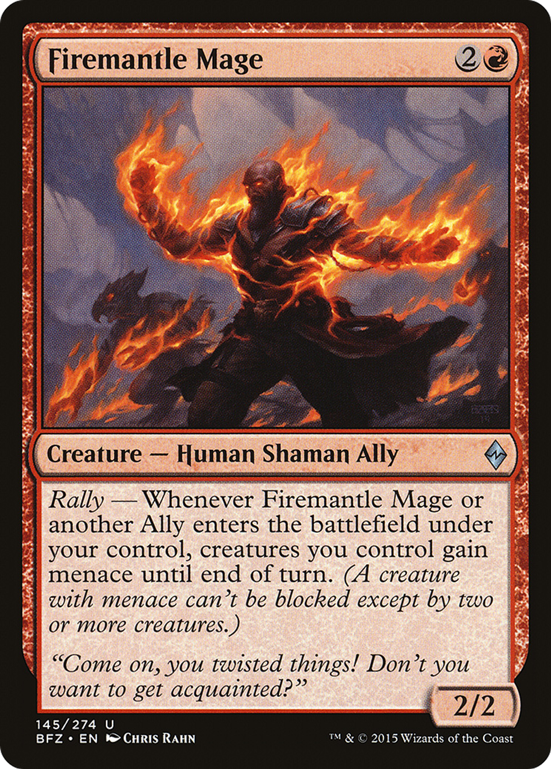 Firemantle Mage — Battle for Zendikar — Magic: The Gathering