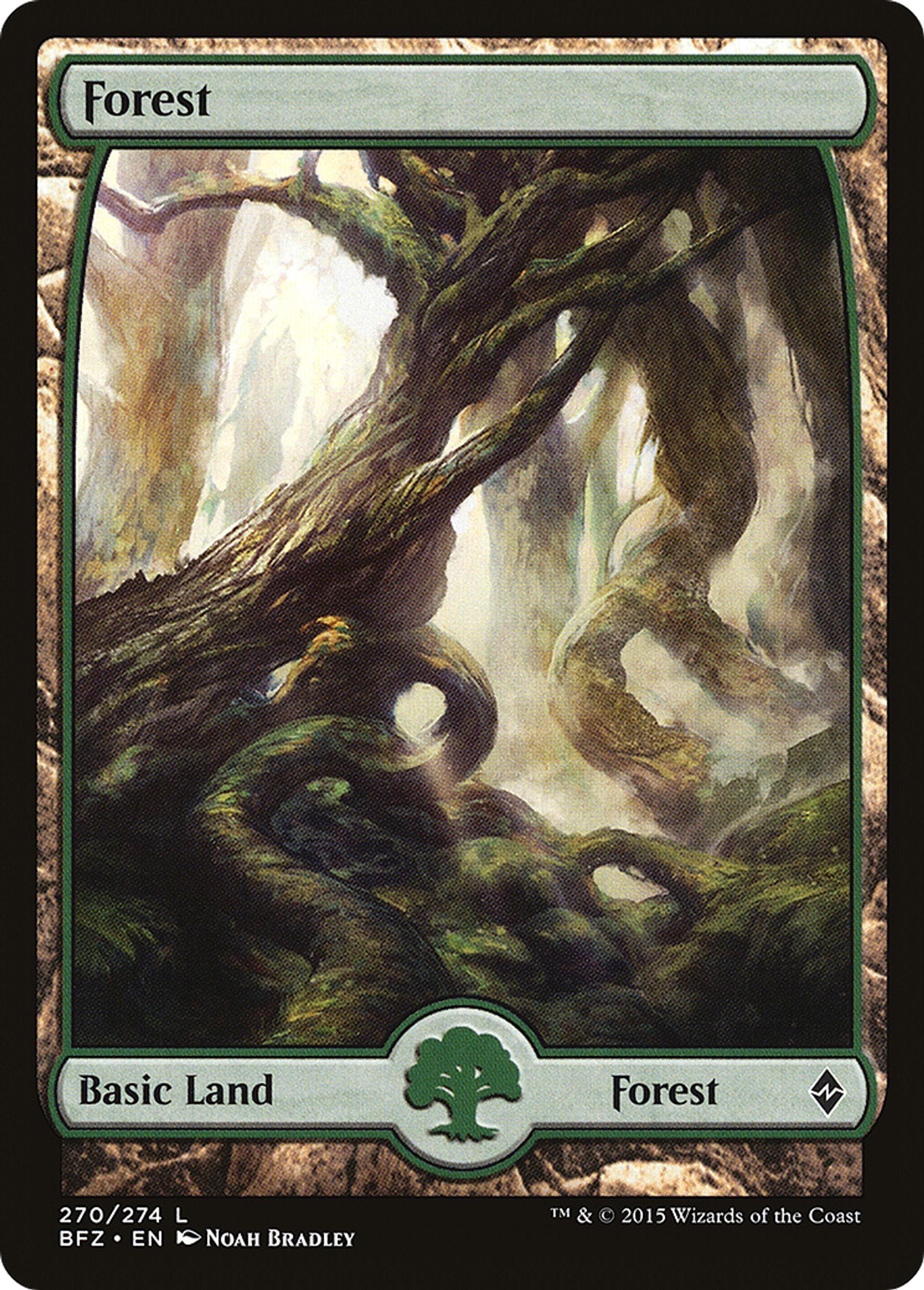 Forest — Battle for Zendikar — Magic: The Gathering