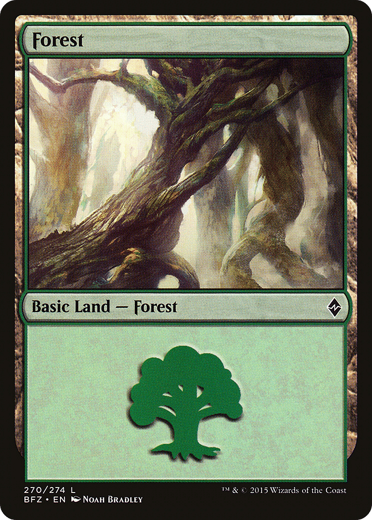 Forest — Battle for Zendikar — Magic: The Gathering