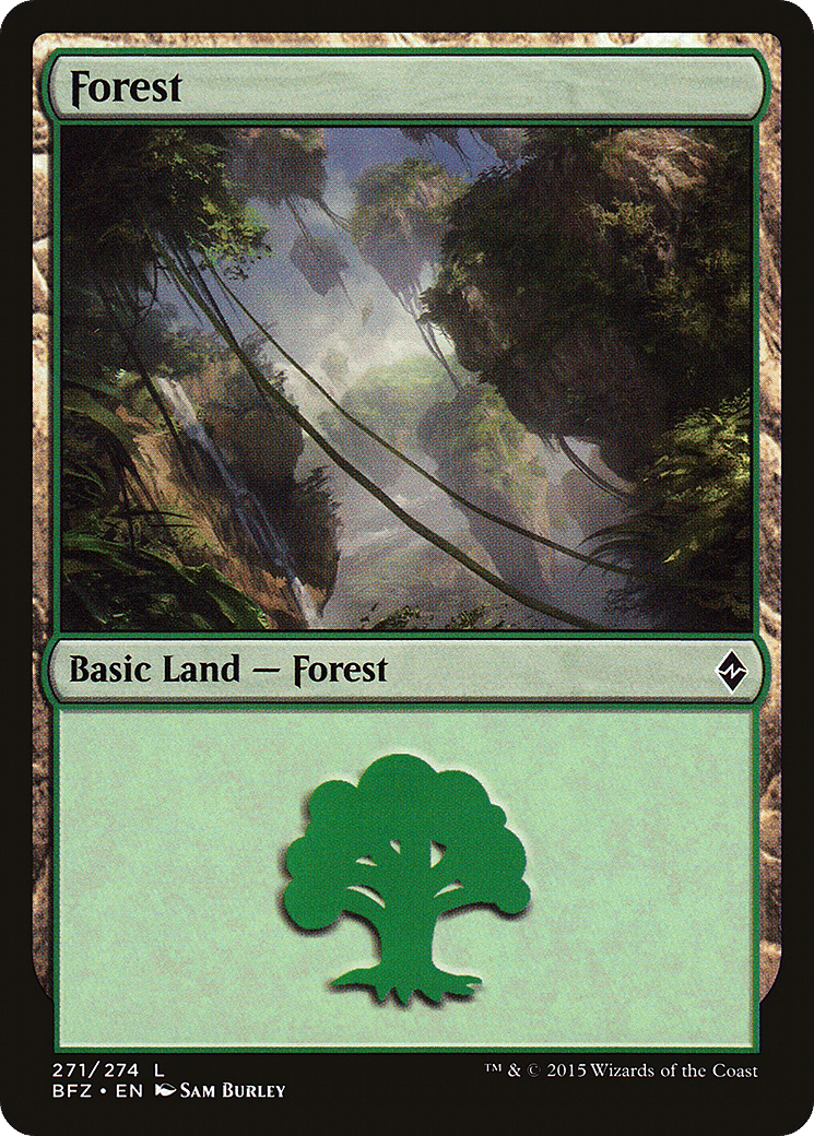 Forest — Battle for Zendikar — Magic: The Gathering