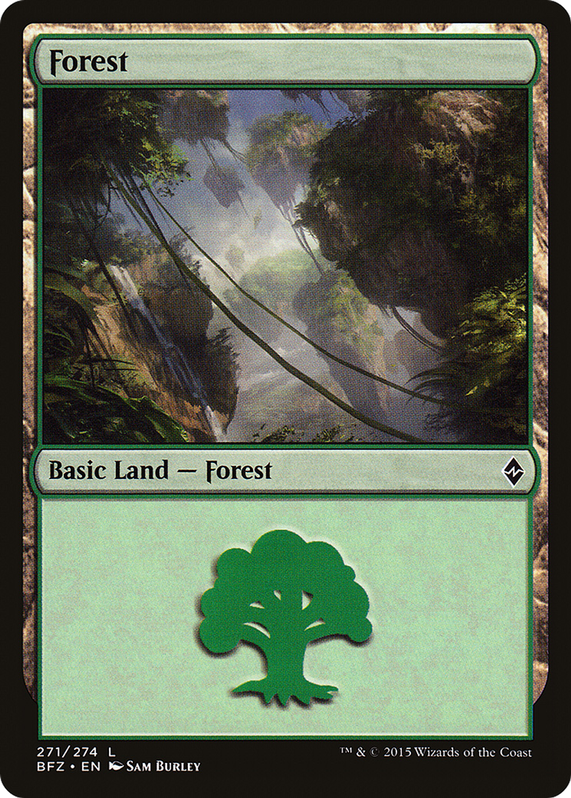 Forest — Battle for Zendikar — Magic: The Gathering