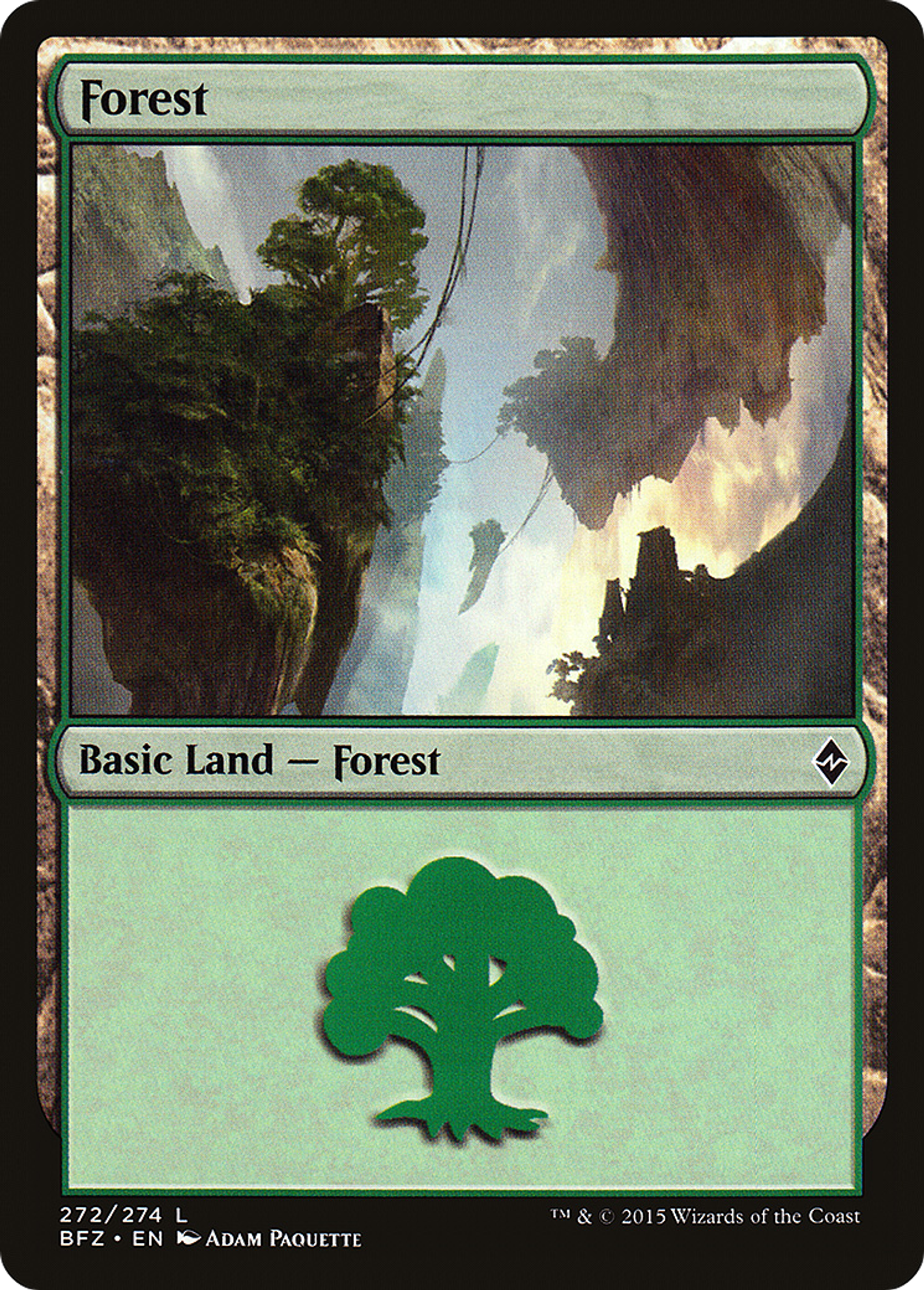 Forest — Battle for Zendikar — Magic: The Gathering
