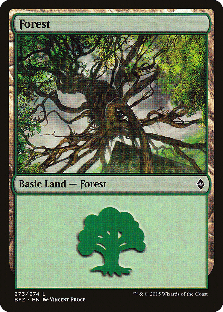 Forest — Battle for Zendikar — Magic: The Gathering