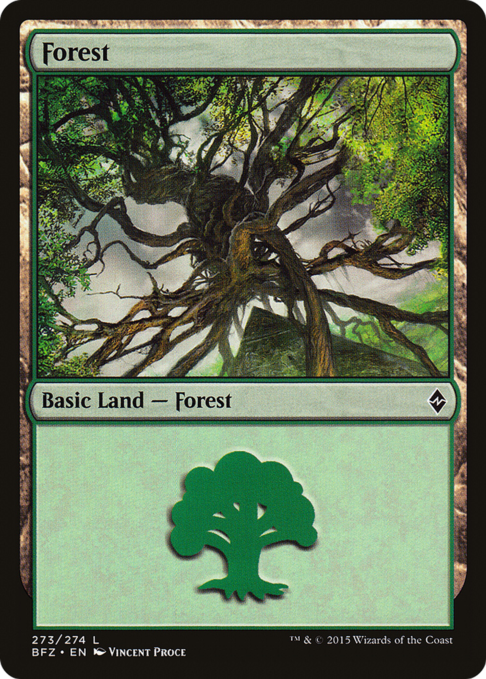 Forest — Battle for Zendikar — Magic: The Gathering