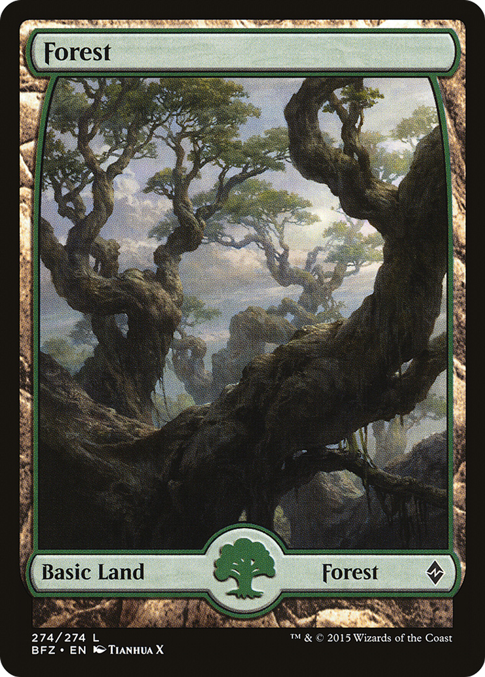 Forest — Battle for Zendikar — Magic: The Gathering