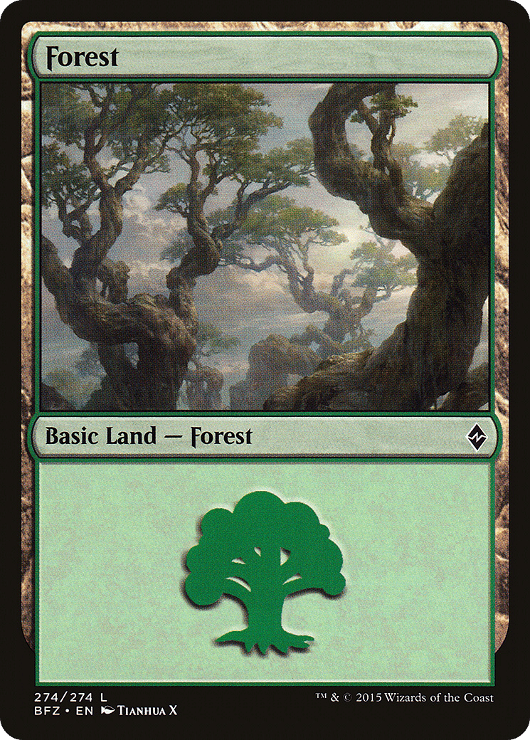 Forest — Battle for Zendikar — Magic: The Gathering