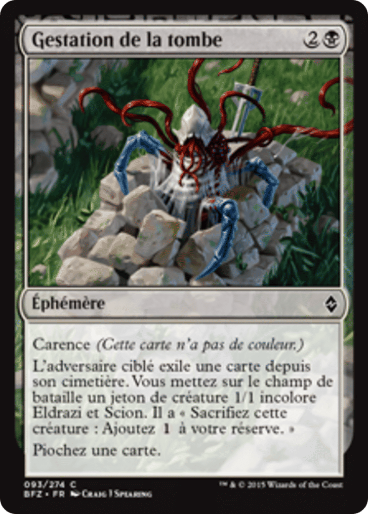 Gestation de la tombe — Battle for Zendikar — Magic: The Gathering