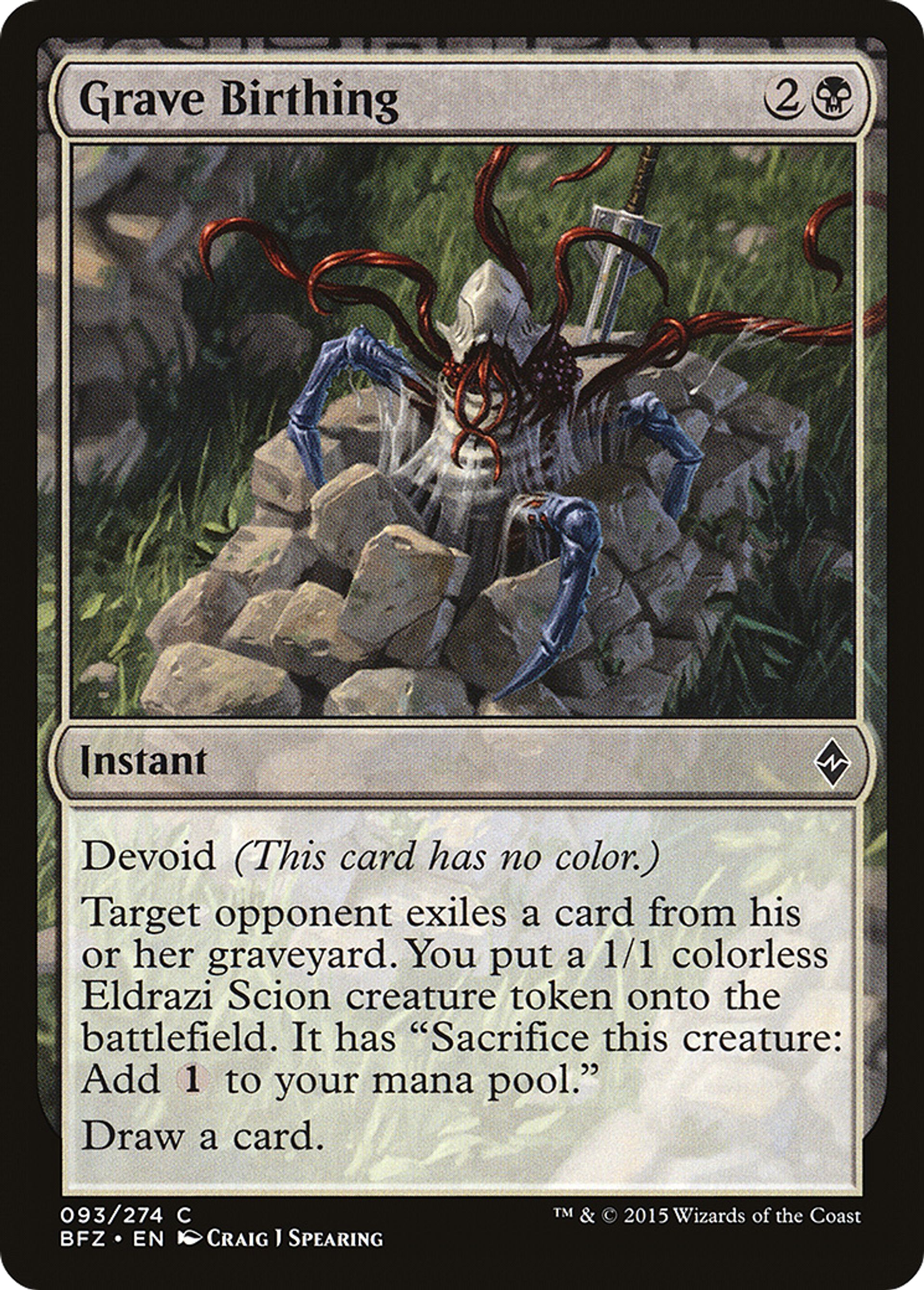 Grave Birthing — Battle for Zendikar — Magic: The Gathering