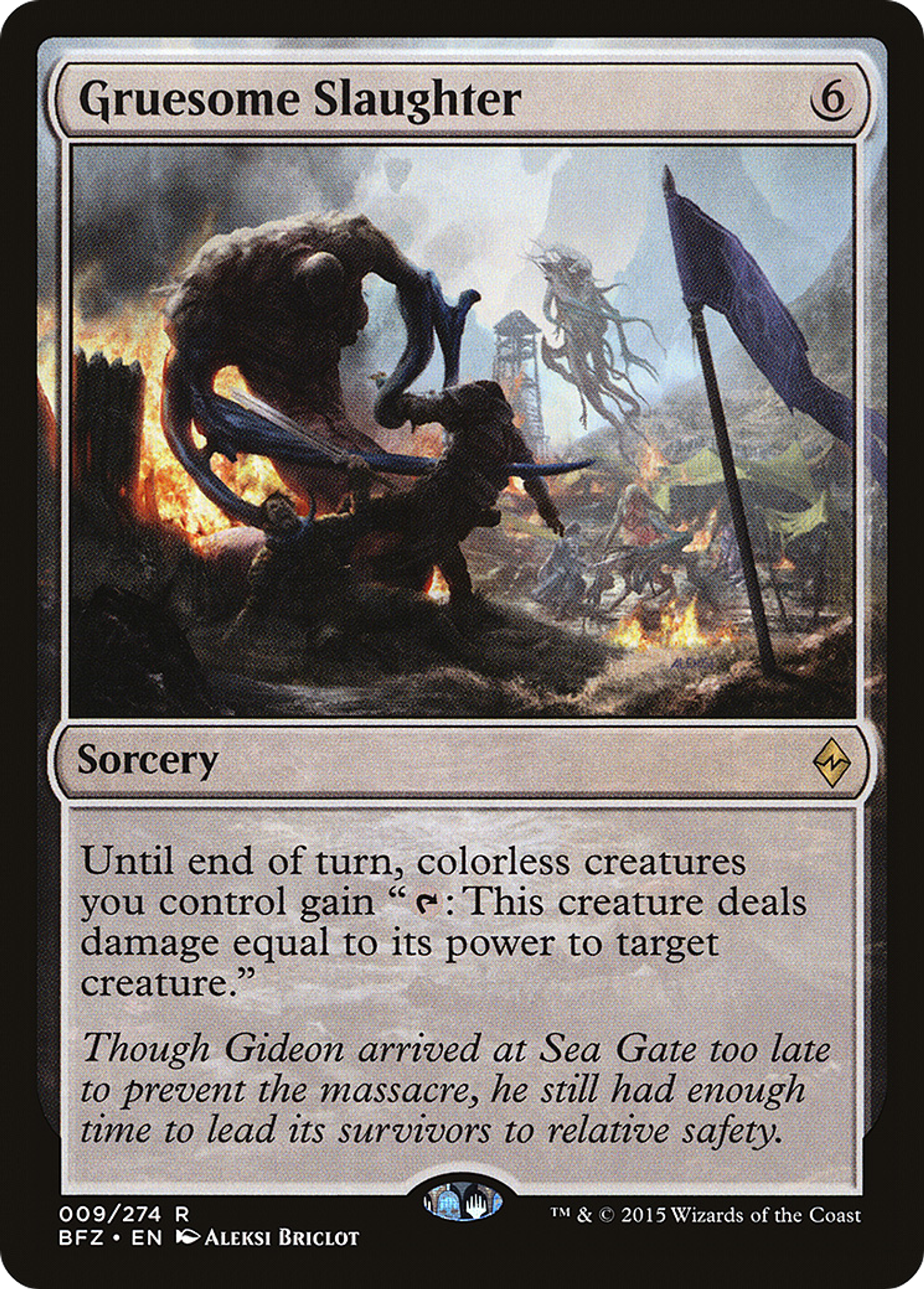 Gruesome Slaughter — Battle for Zendikar — Magic: The Gathering